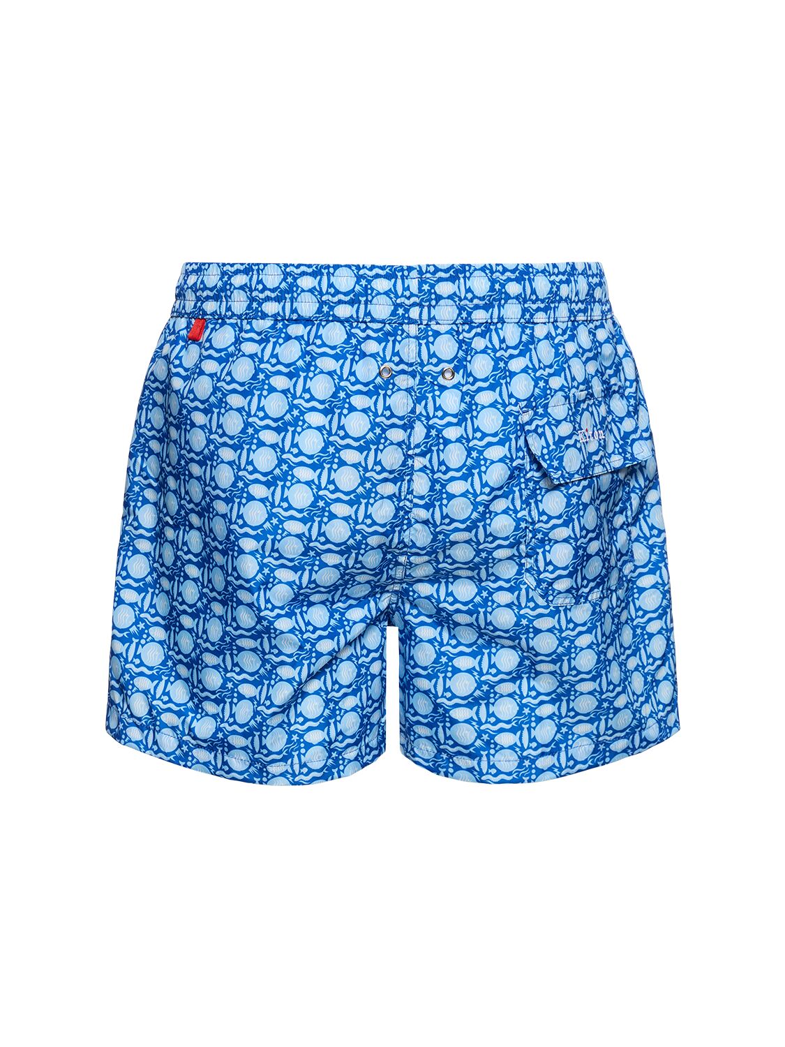 Shop Kiton Nylon Swim Shorts In 블루