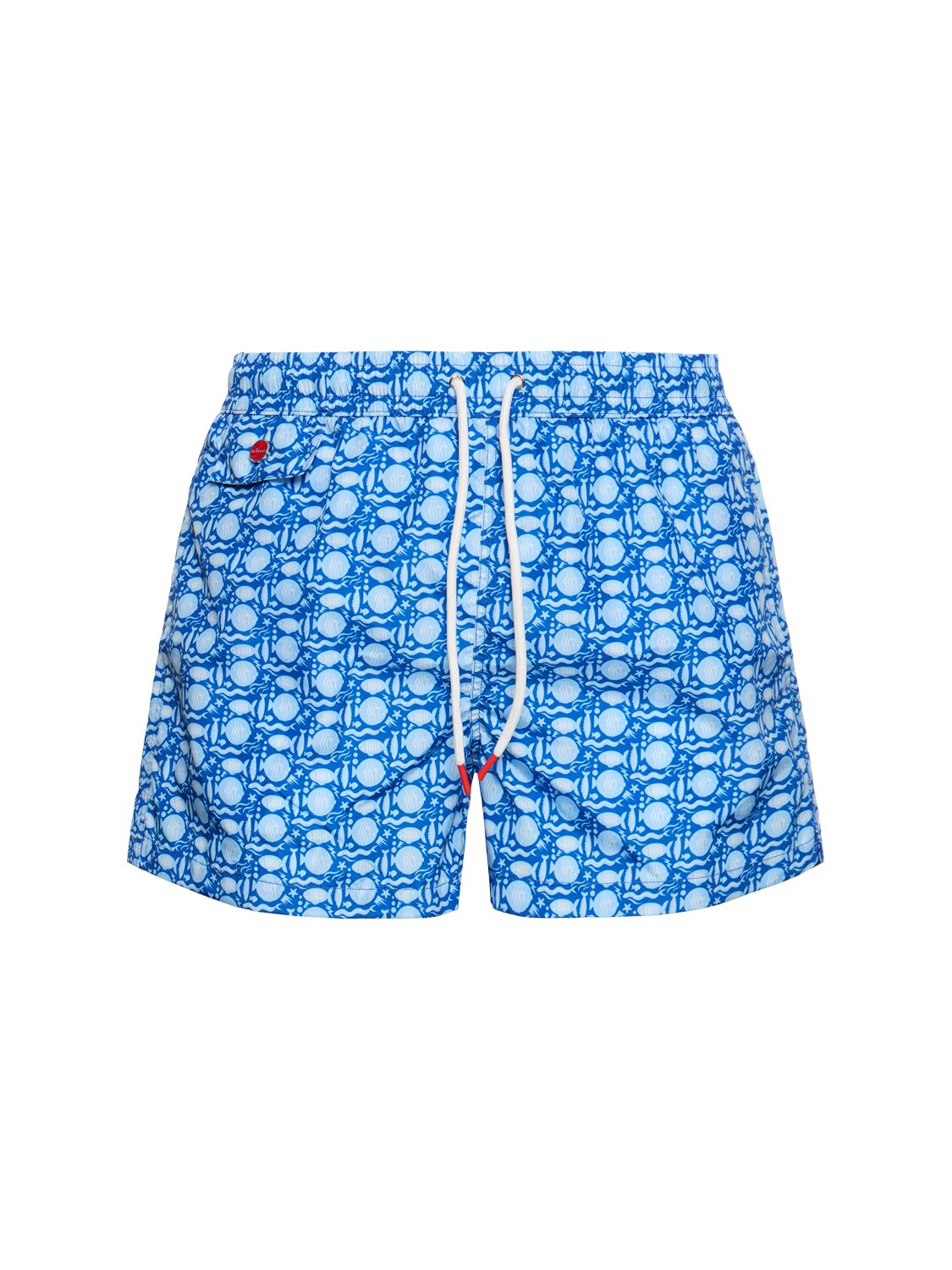 Kiton Nylon Swim Shorts In 블루