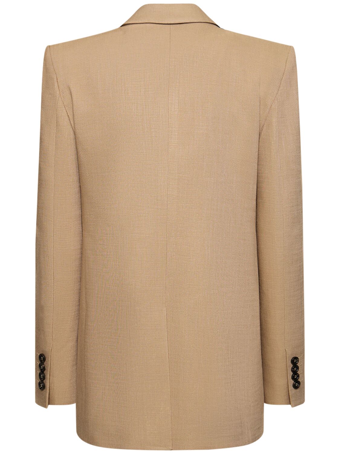 Shop Msgm Viscose Blend Blazer In Beige