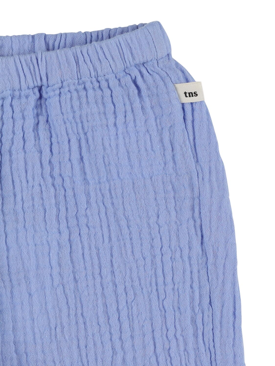Shop The New Society Cotton Piquet Pants In Blue