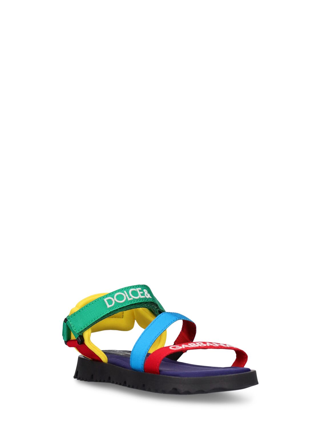 DOLCE & GABBANA LYCRA STRAP SANDALS 