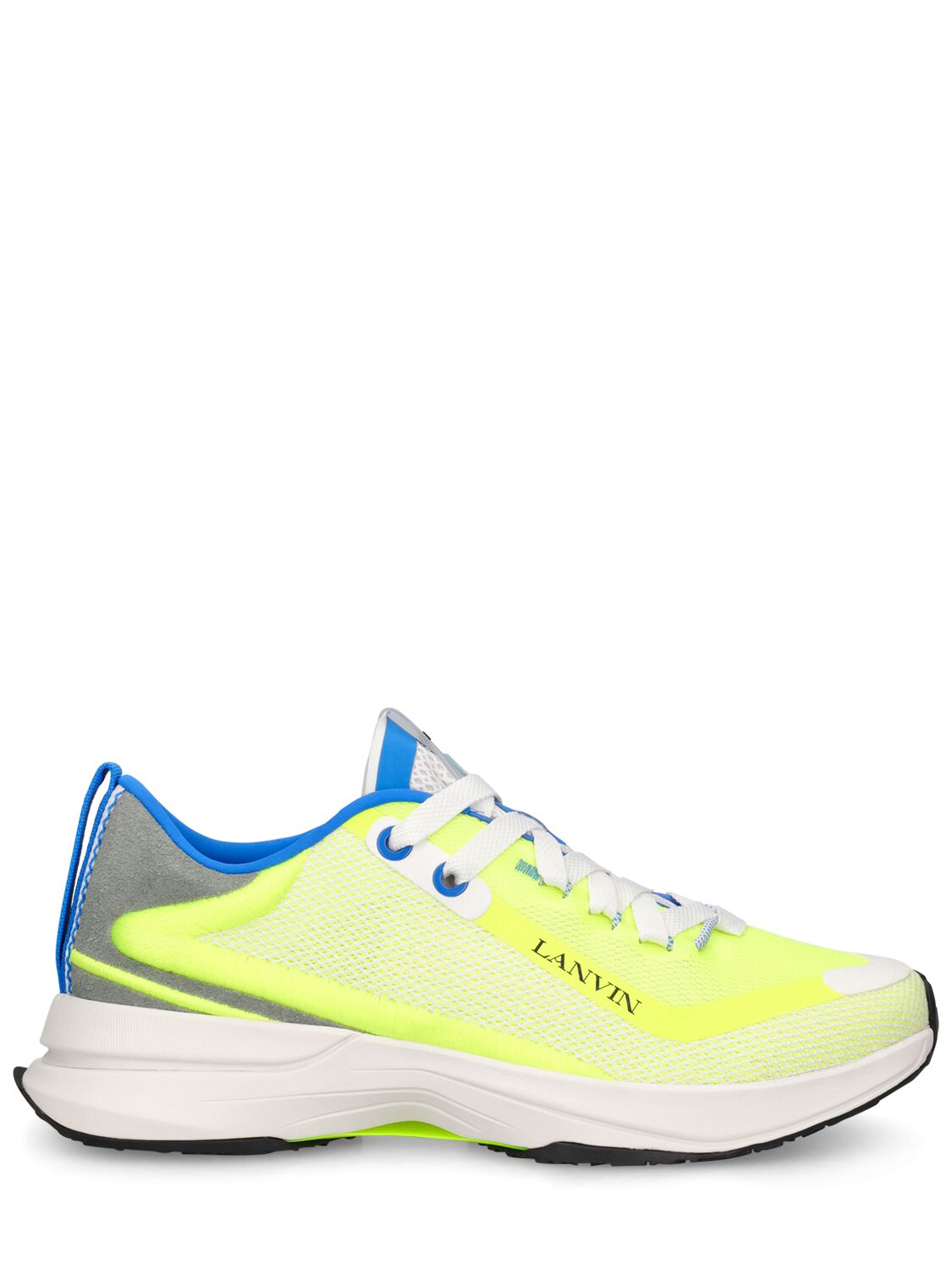 Lanvin Runner Low Top Sneakers In Yellow,blue