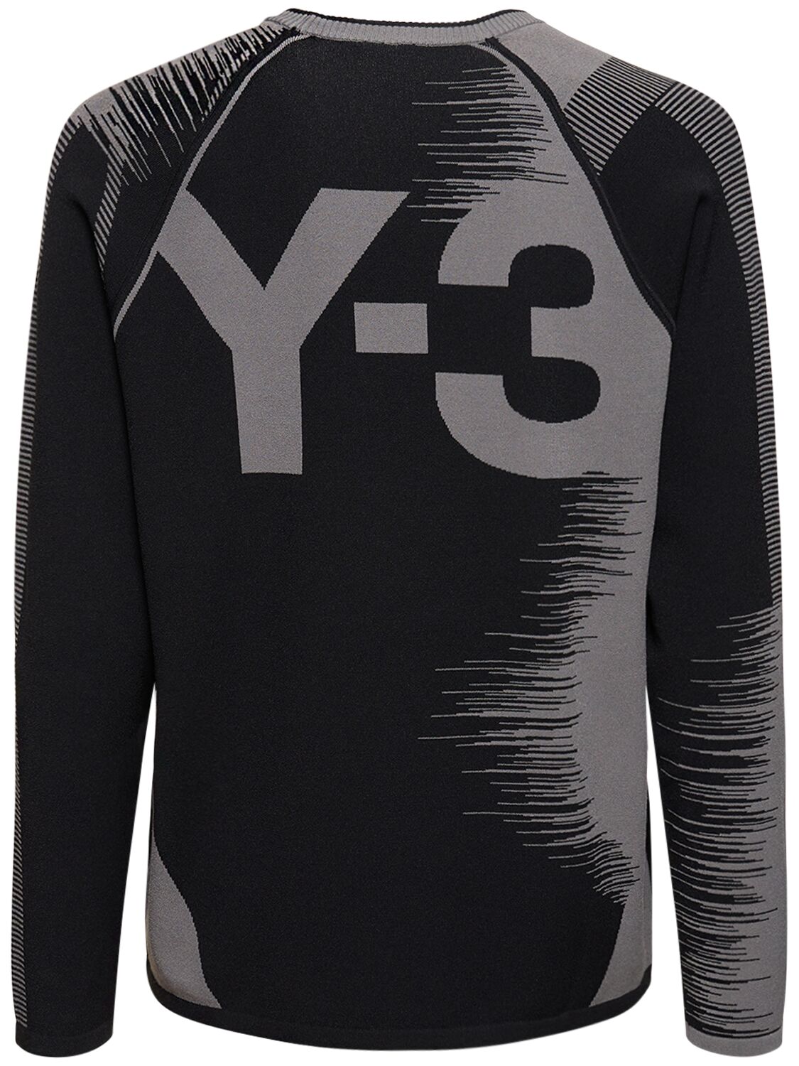 Shop Y-3 Engineered Knit Cardigan In Black