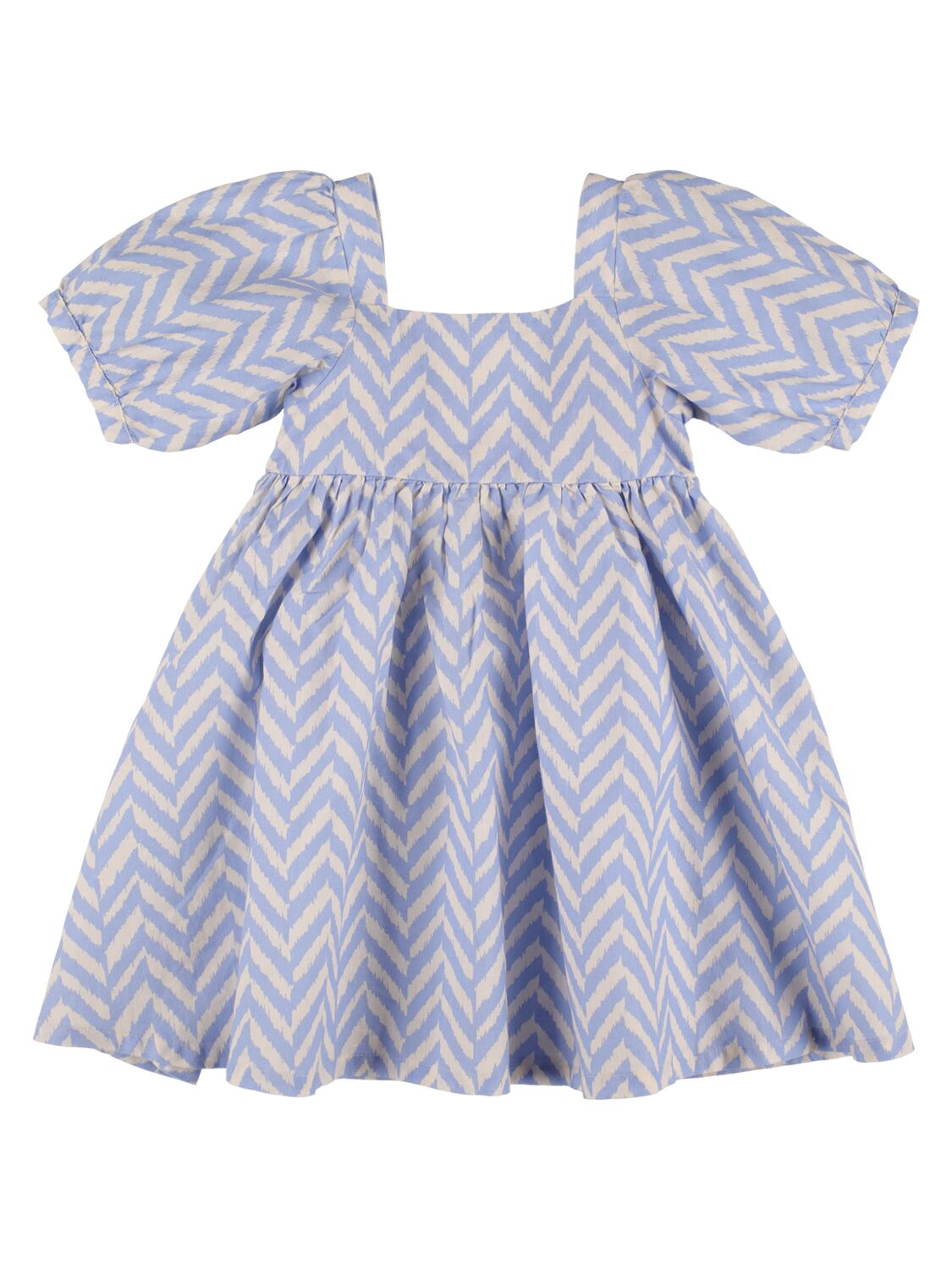 The New Society Kids' Printed Cotton & Linen Dress In Multicolor