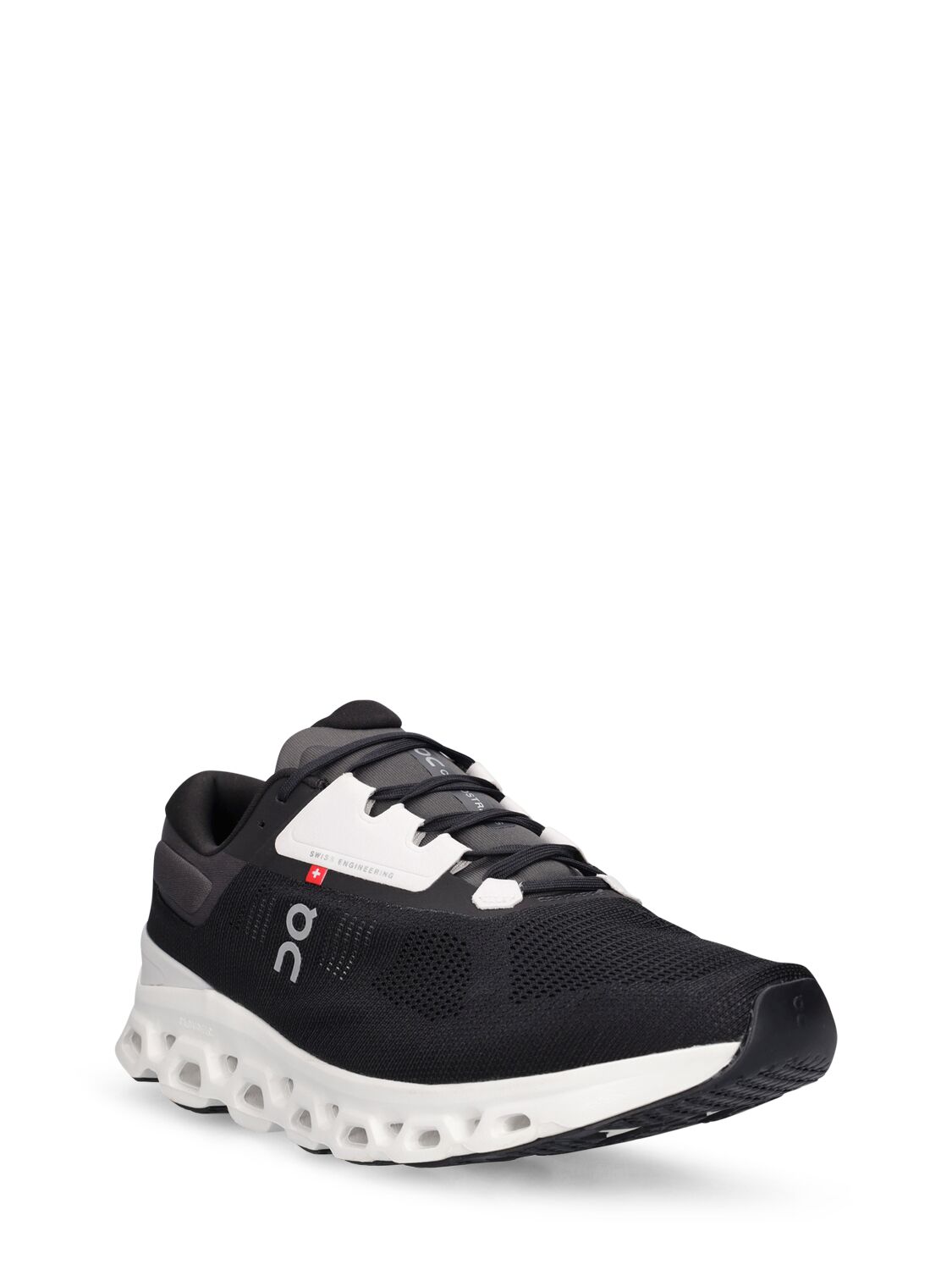 Shop On Cloudstratus 3 Sneakers In Black,frost