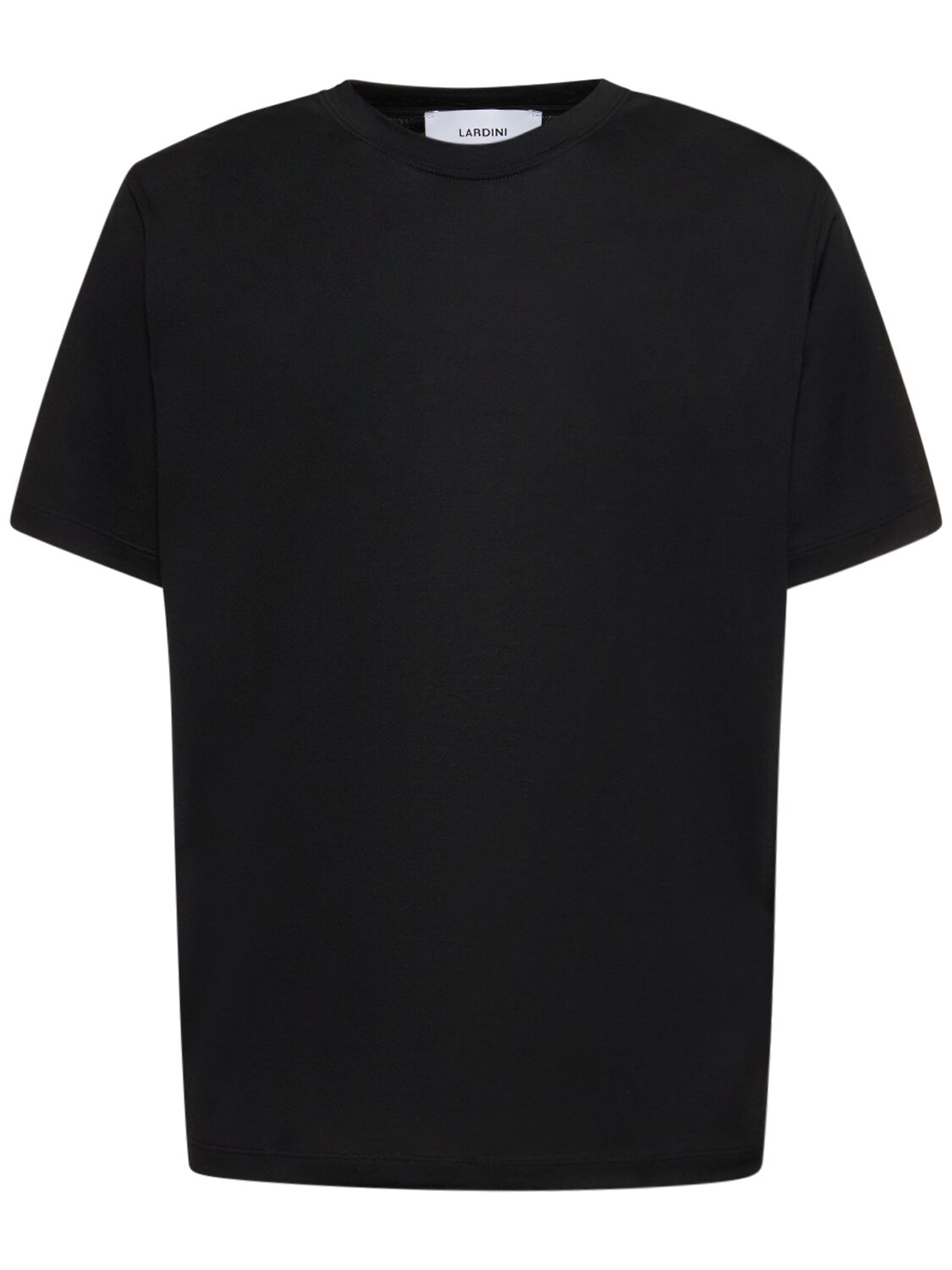 Lardini Silk & Cotton T-shirt In Black