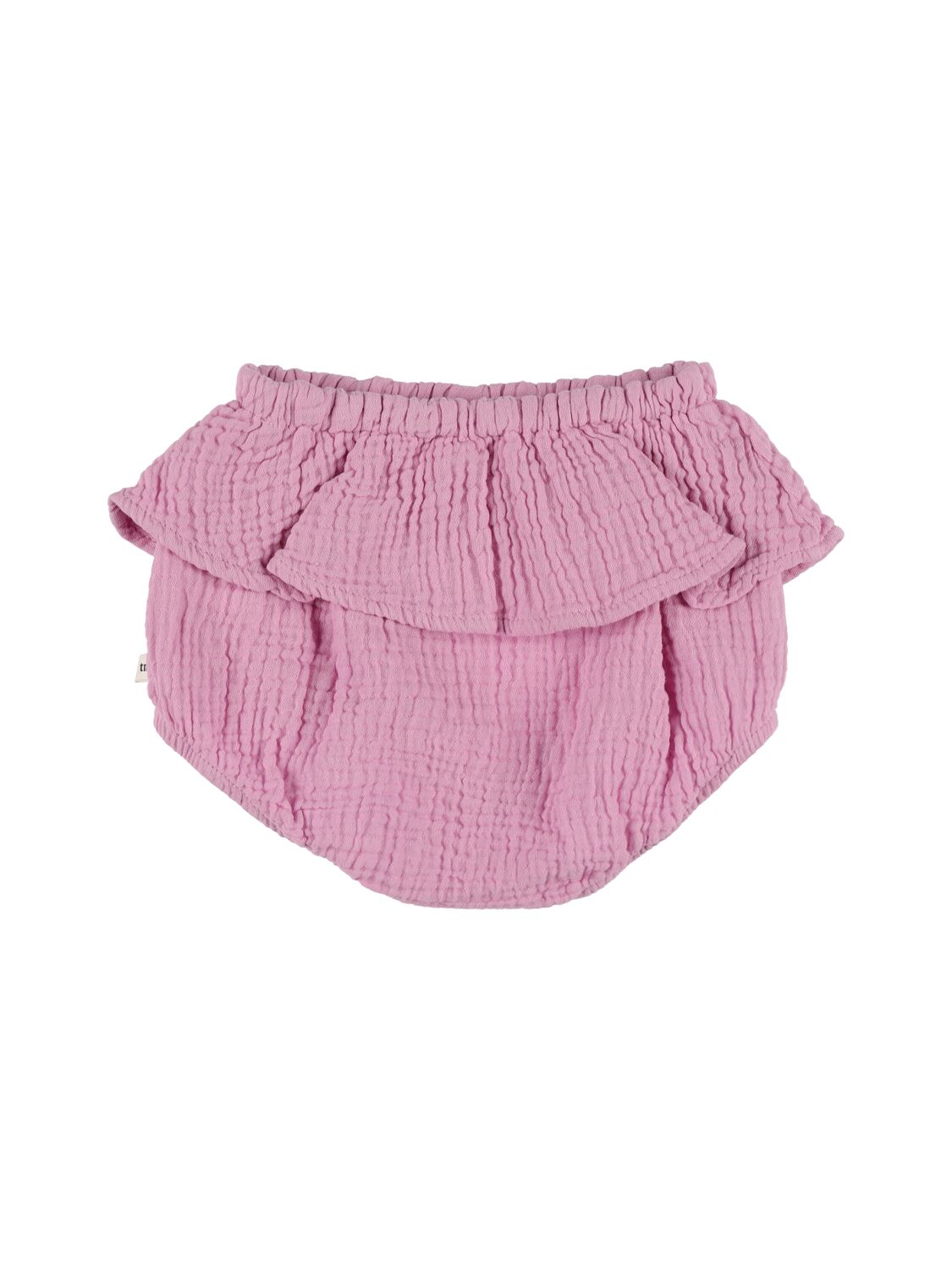 Shop The New Society Cotton Diaper Cover W/ruffles In Light Purple