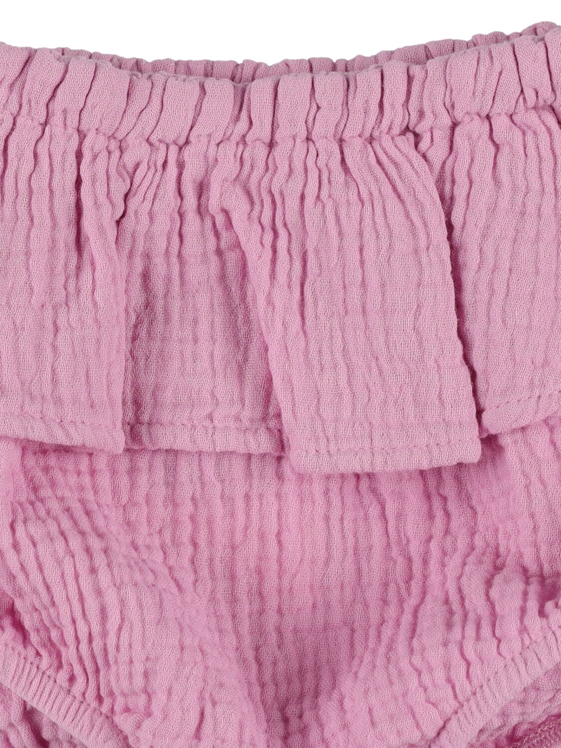 Shop The New Society Cotton Diaper Cover W/ruffles In Light Purple