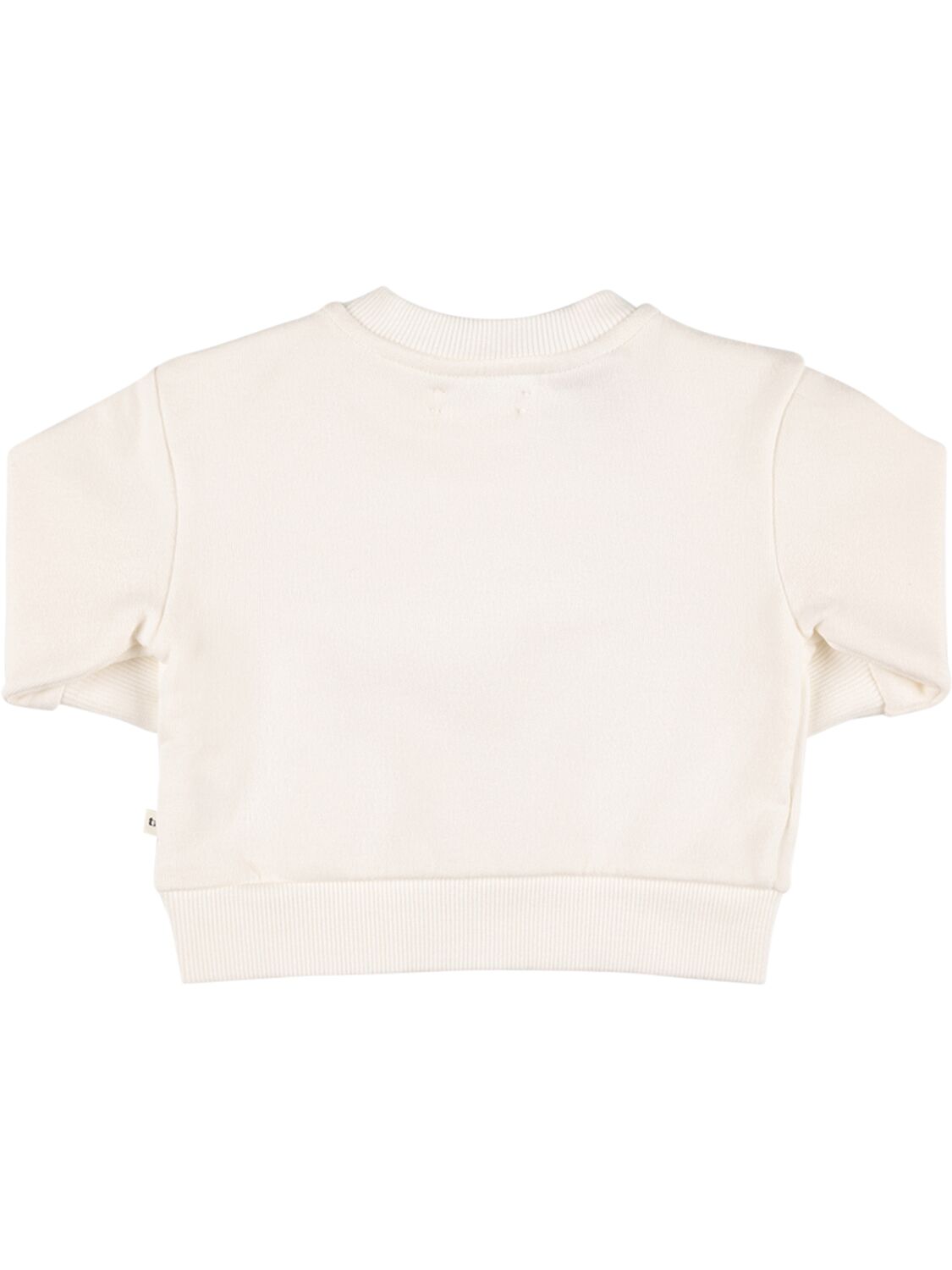 Shop The New Society Bci Cotton Crewneck Sweatshirt In White