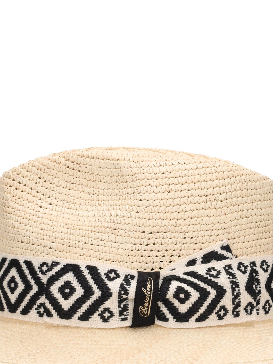 Shop Borsalino Country Straw Panama Hat In Beige