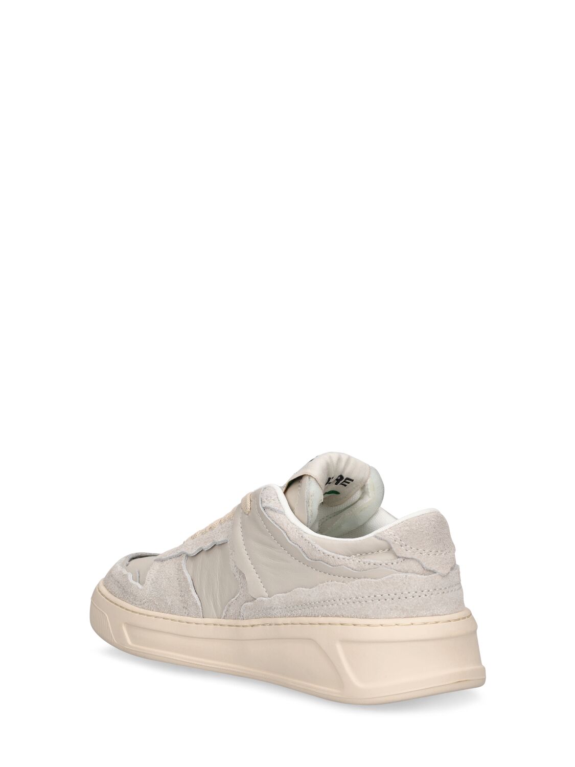 Shop Msgm Fantastic Canvas Sneakers In Off White