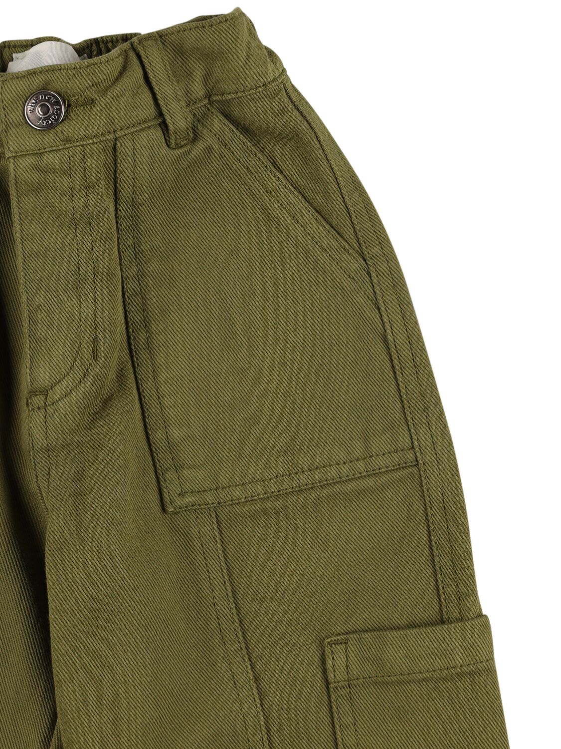 Shop The New Society Bci Cotton Cargo Pants In Khaki