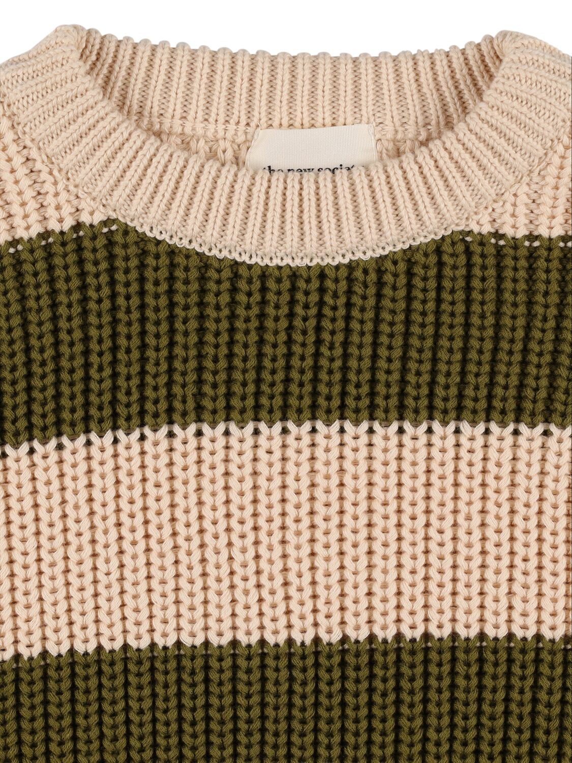 Shop The New Society Organic Cotton Knit Sweater In Beige