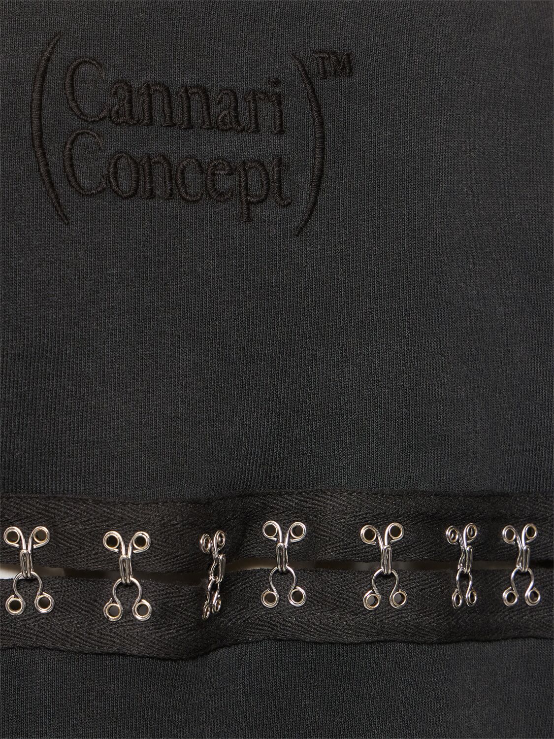 Shop Cannari Concept Cotton Crewneck Sweater In 블랙