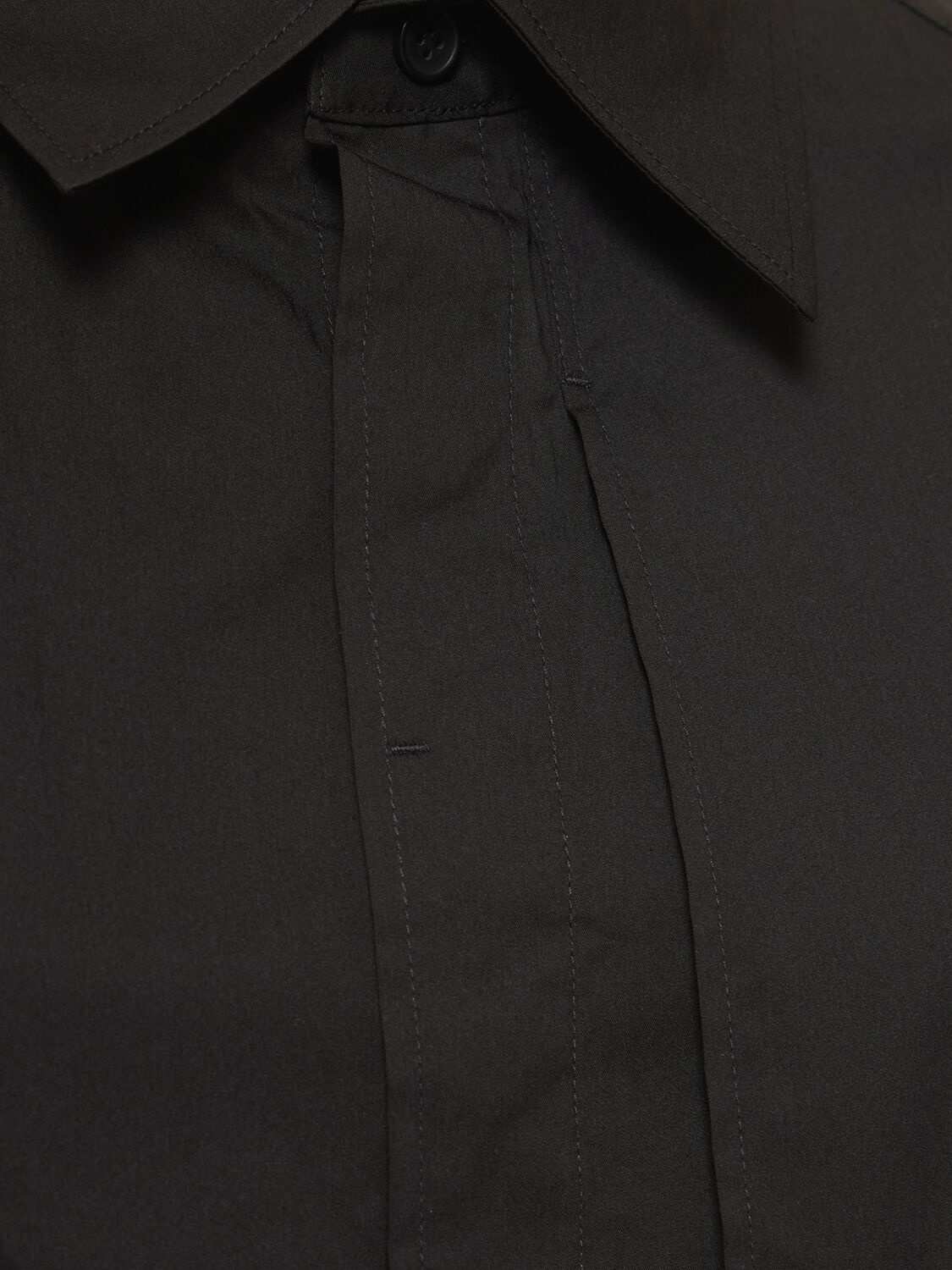 Shop Y-3 Cotton Blend Shirt In 블랙