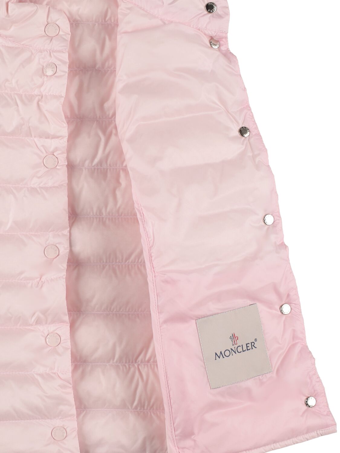 Shop Moncler Liane Nylon Down Vest In Pink