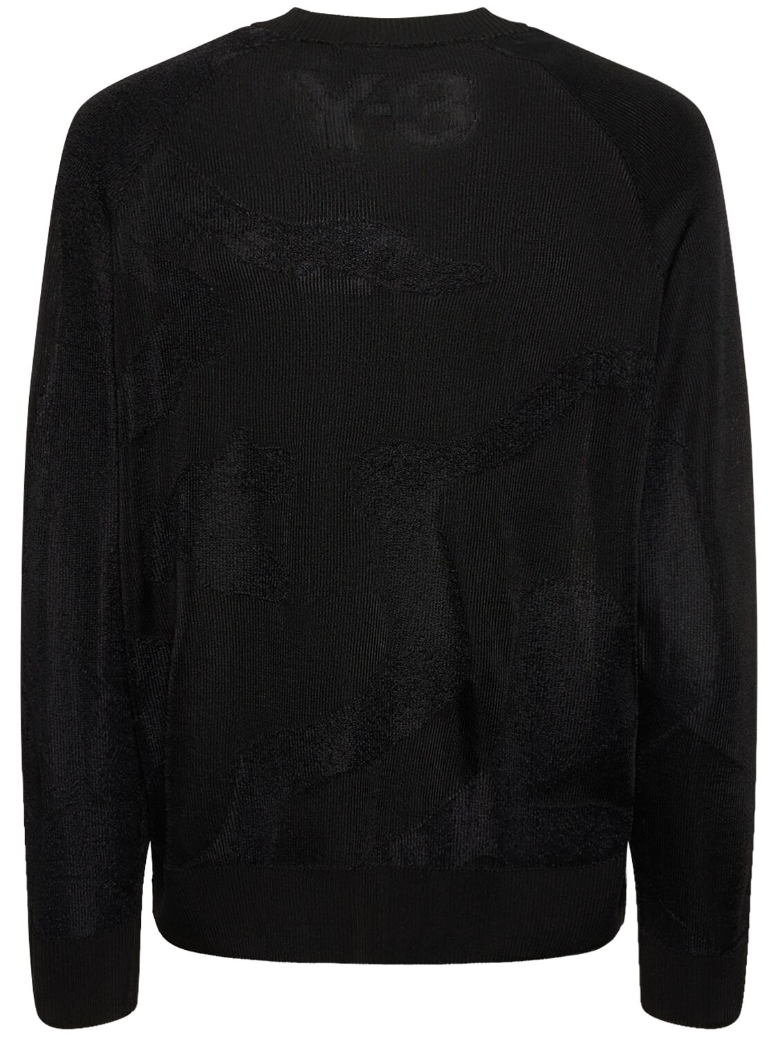 Shop Y-3 Knit Sweater In Black