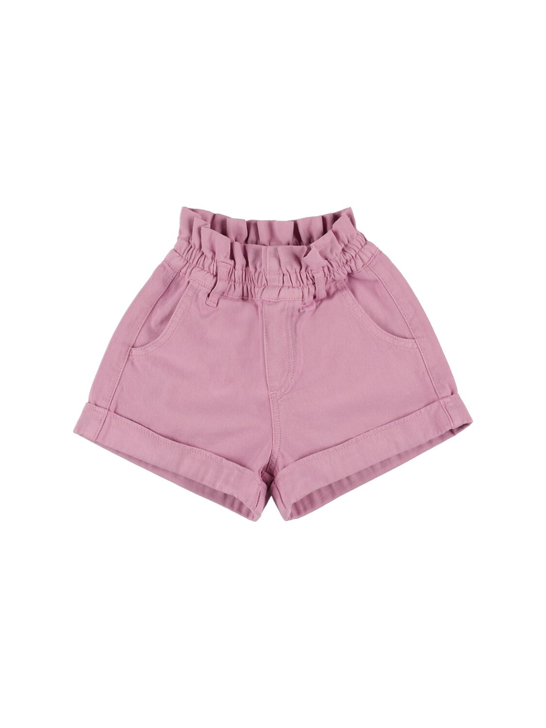 The New Society Kids' Cotton Gabardine Shorts In Light Purple
