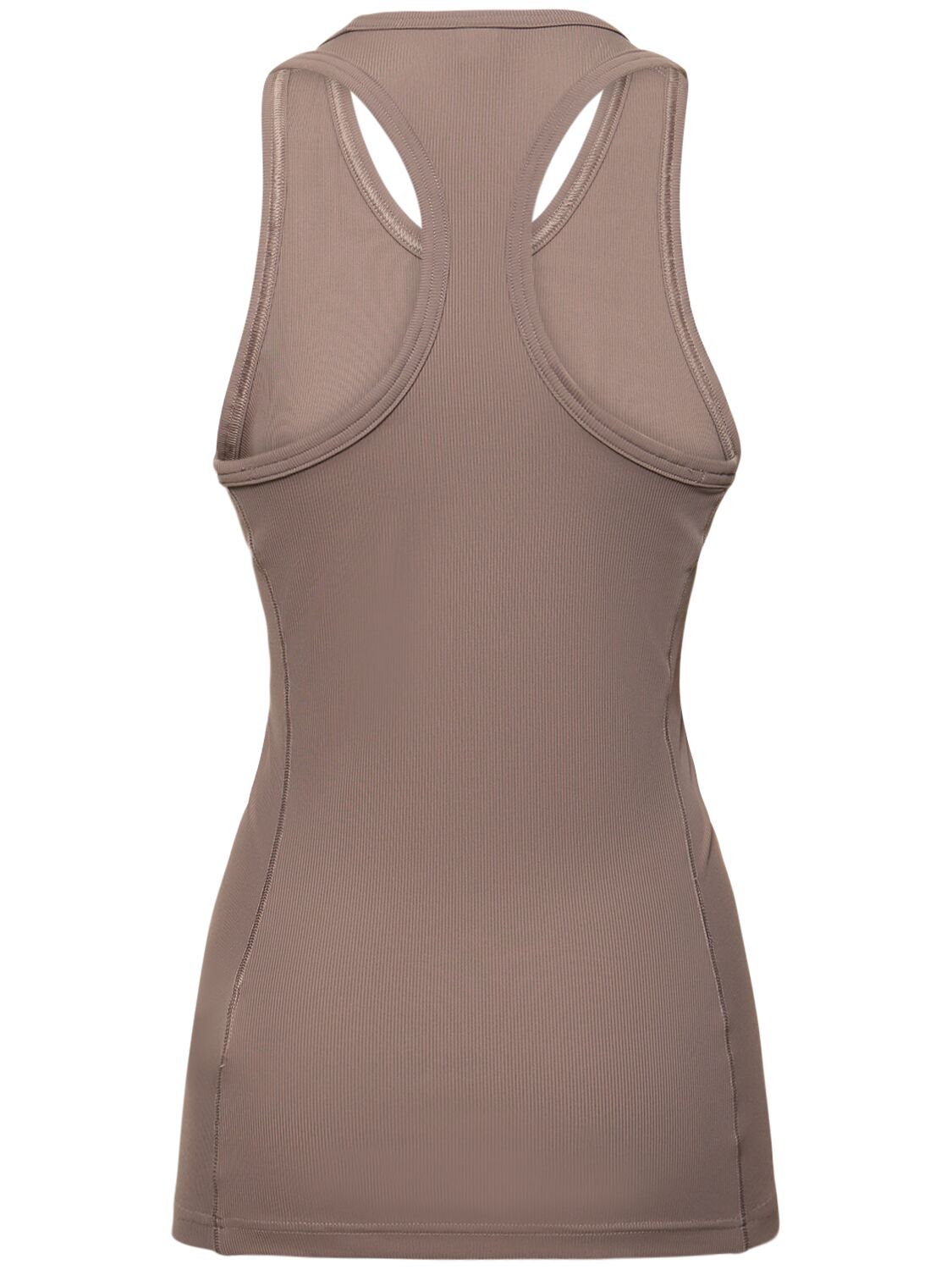 Shop Adidas By Stella Mccartney Ribbed Tank Top In Brown,pink