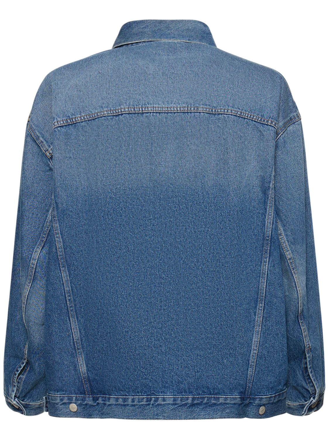 Shop Acne Studios Morris Vintage Oversized Jacket In Mid Blue