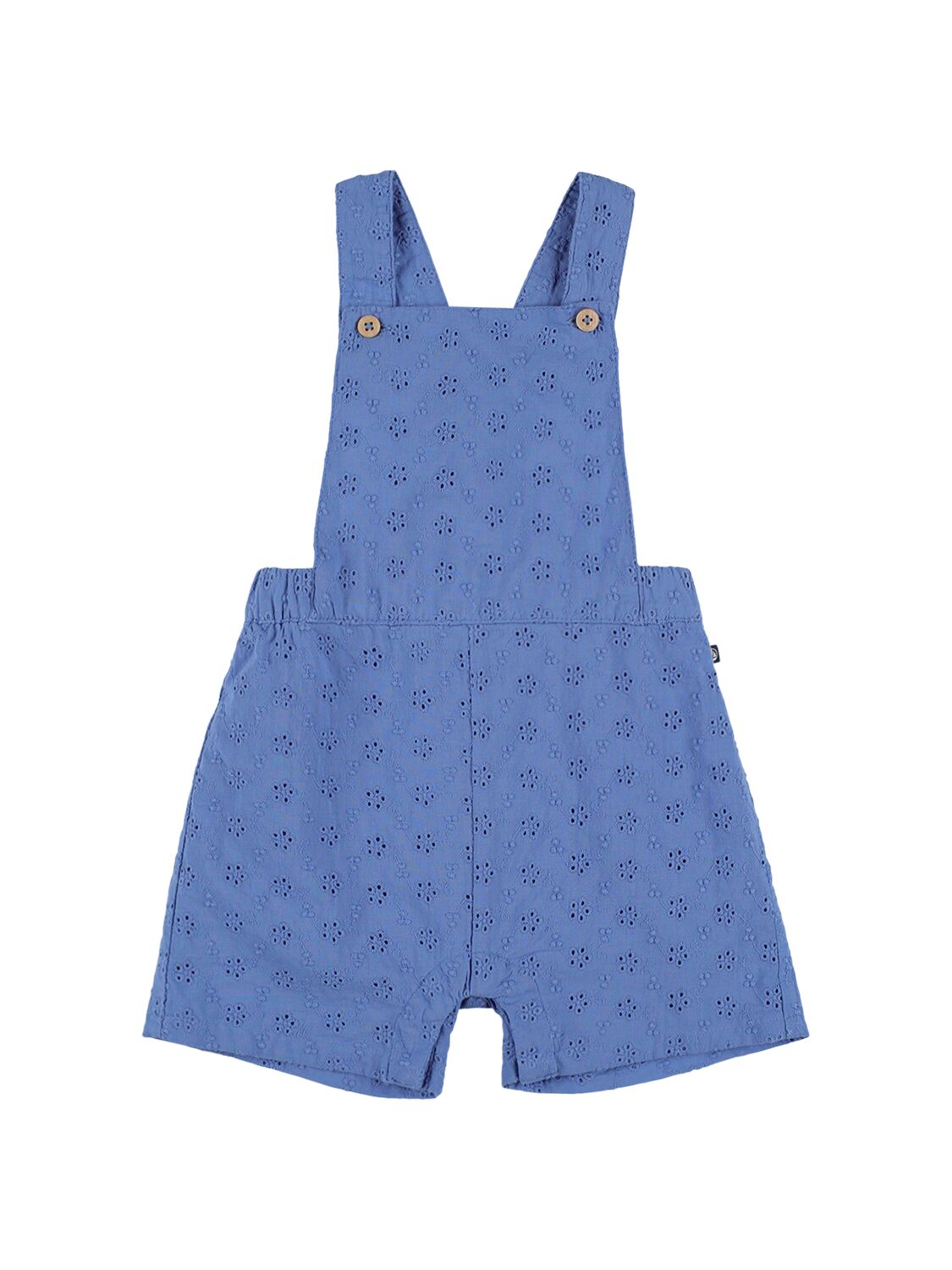 Image of Cotton Eyelet Lace Overalls
