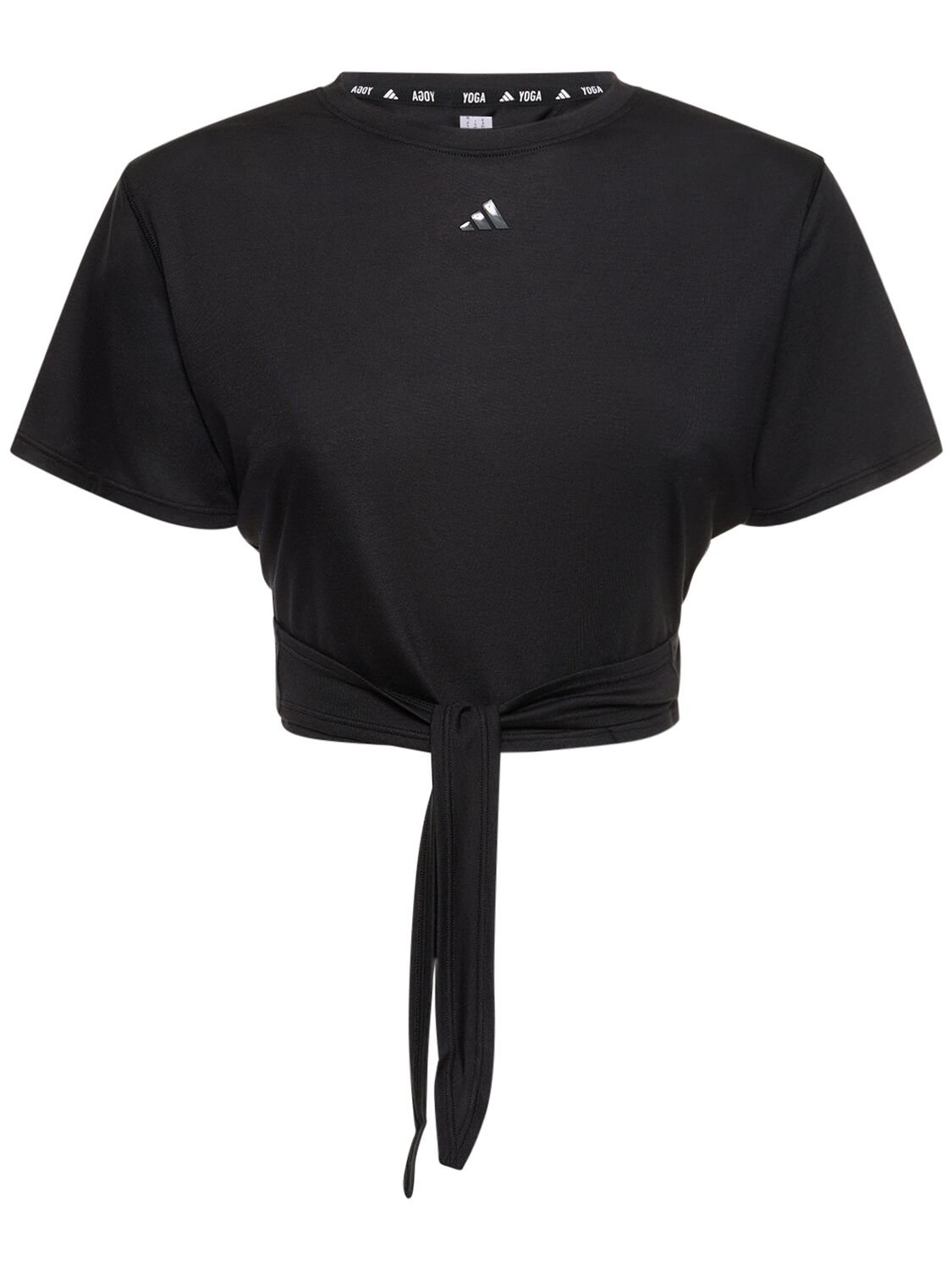 Adidas Originals Yoga Crop Top In Black