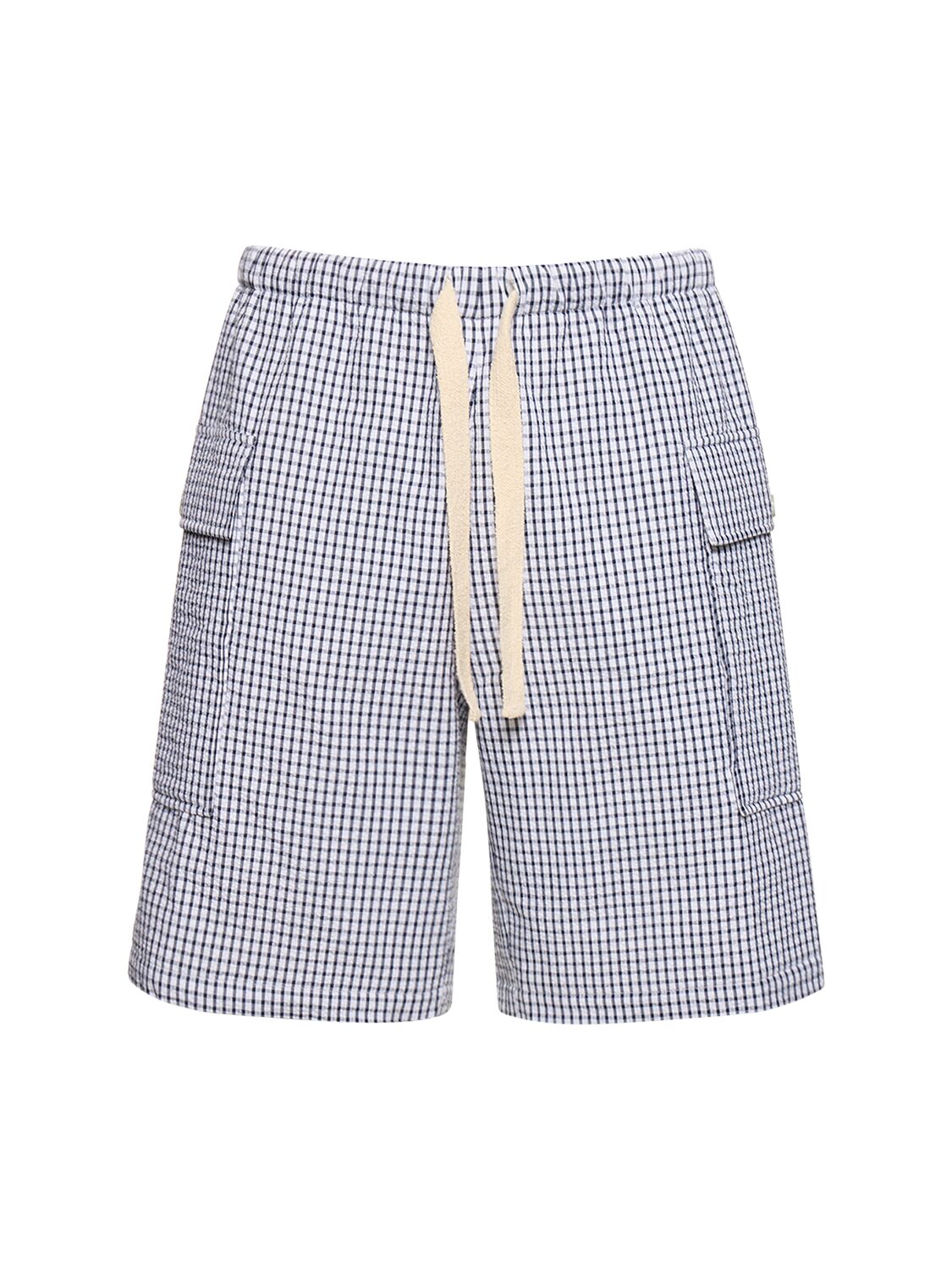 Image of Wide Check Cargo Shorts