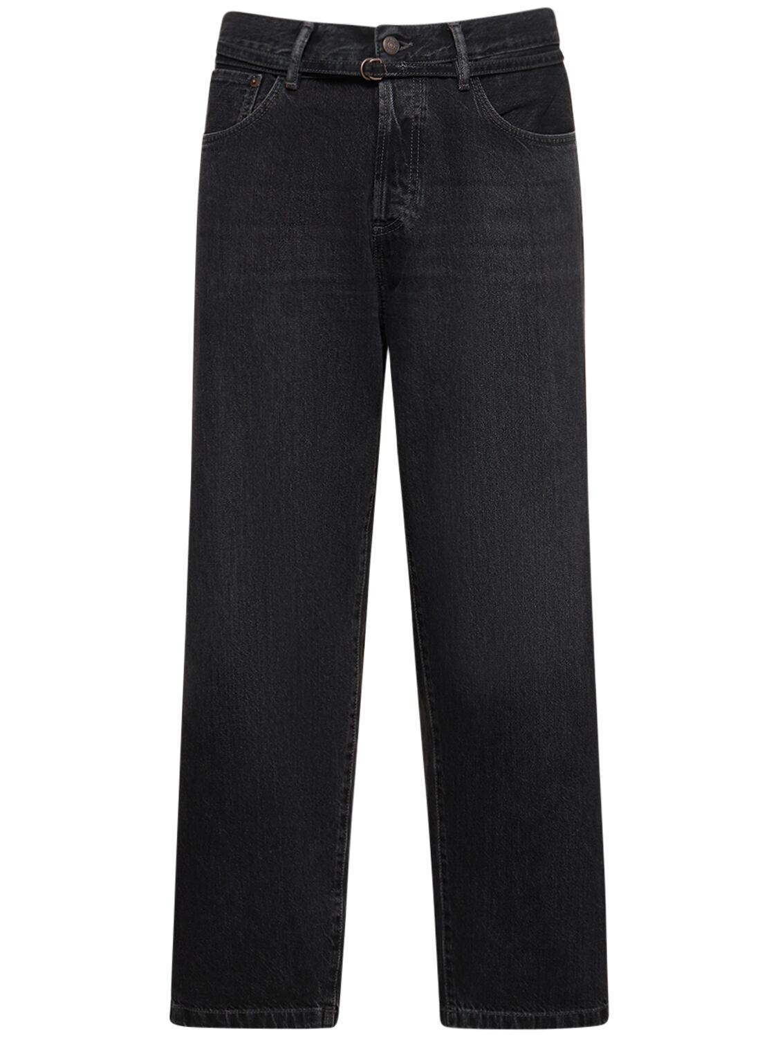 Acne Studios 1991 Loose Cotton Denim Jeans In Black