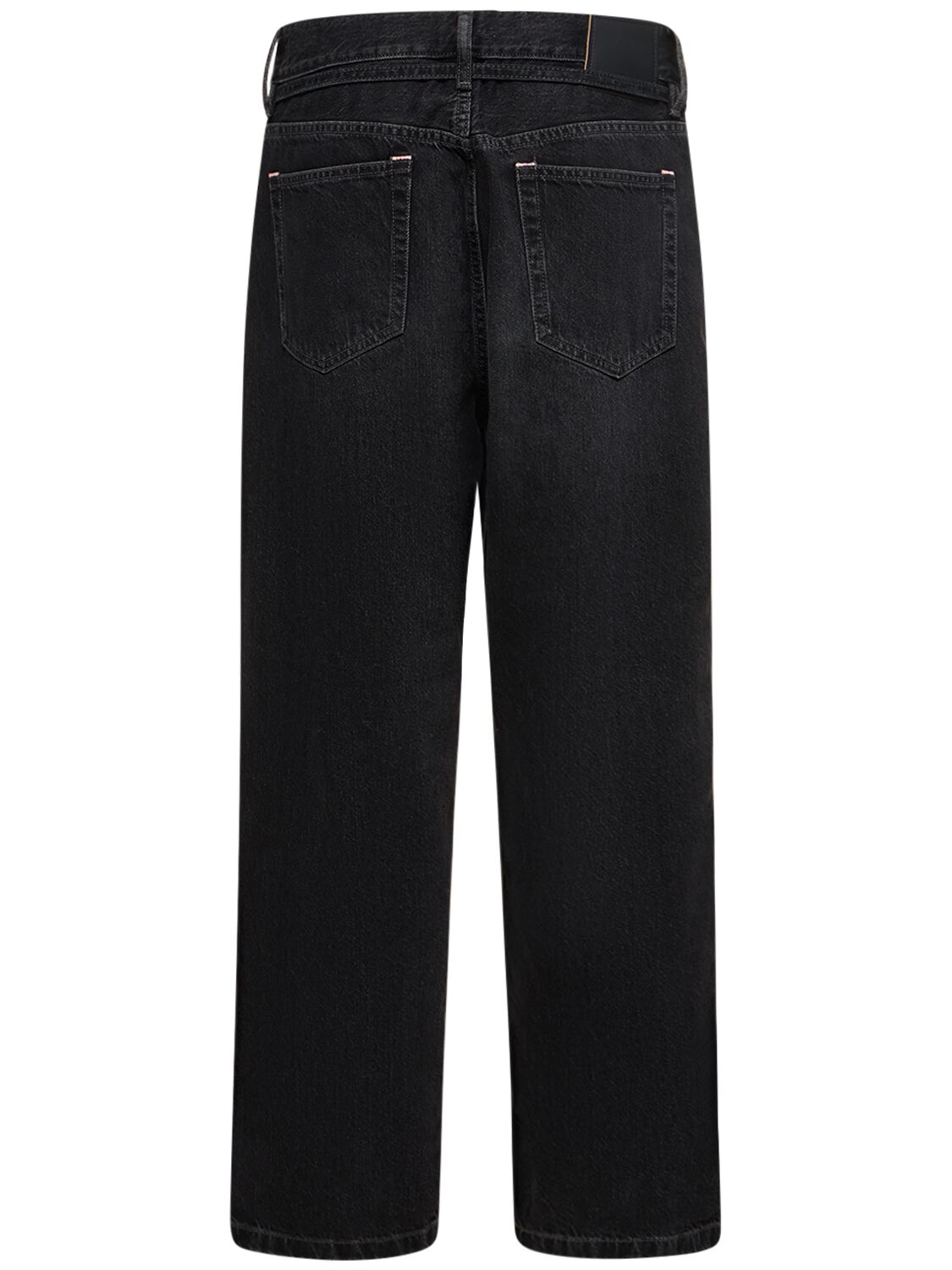 Shop Acne Studios 1991 Loose Cotton Denim Jeans In Black