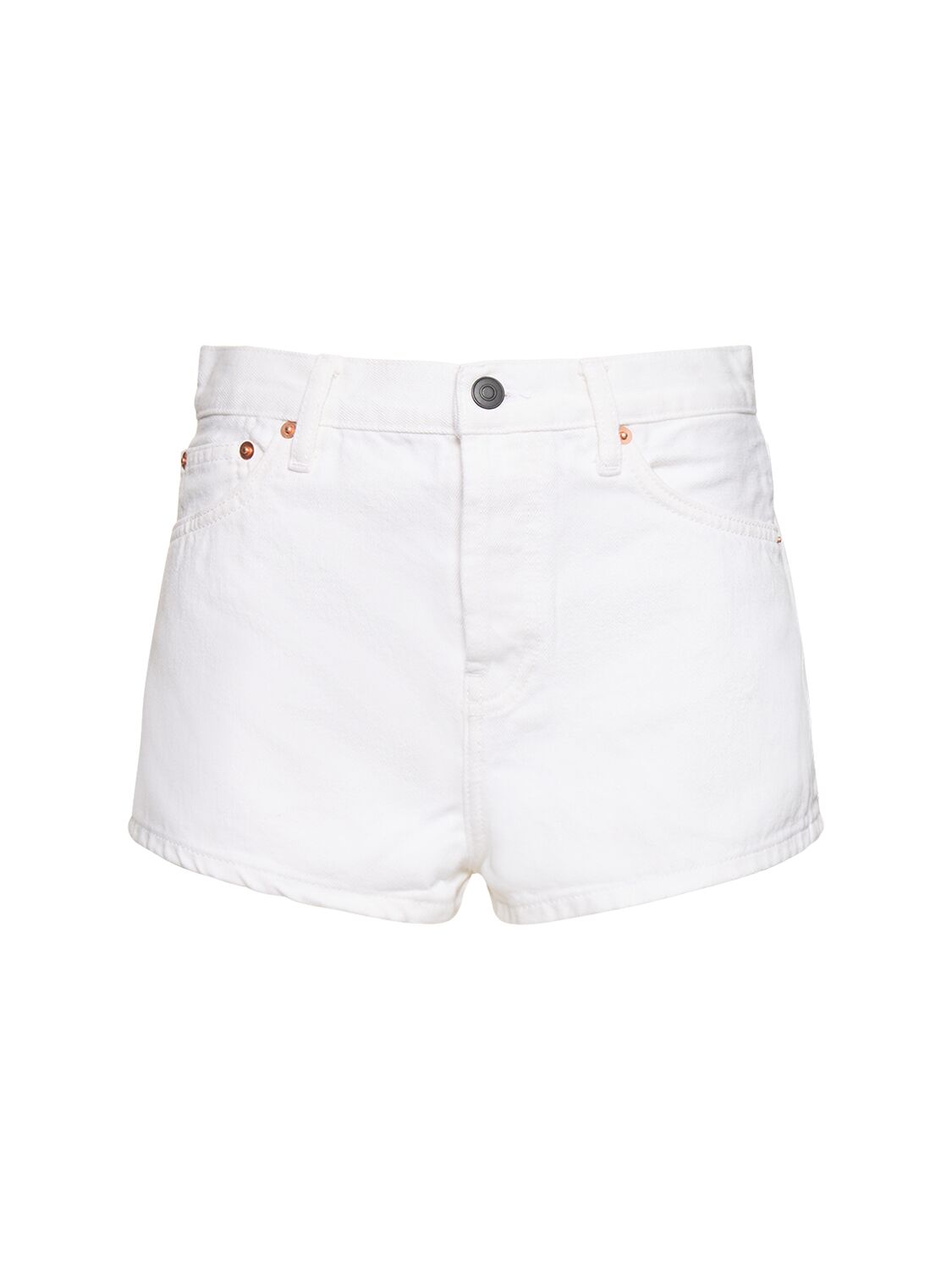 Wardrobe.nyc Cotton Denim Shorts In White