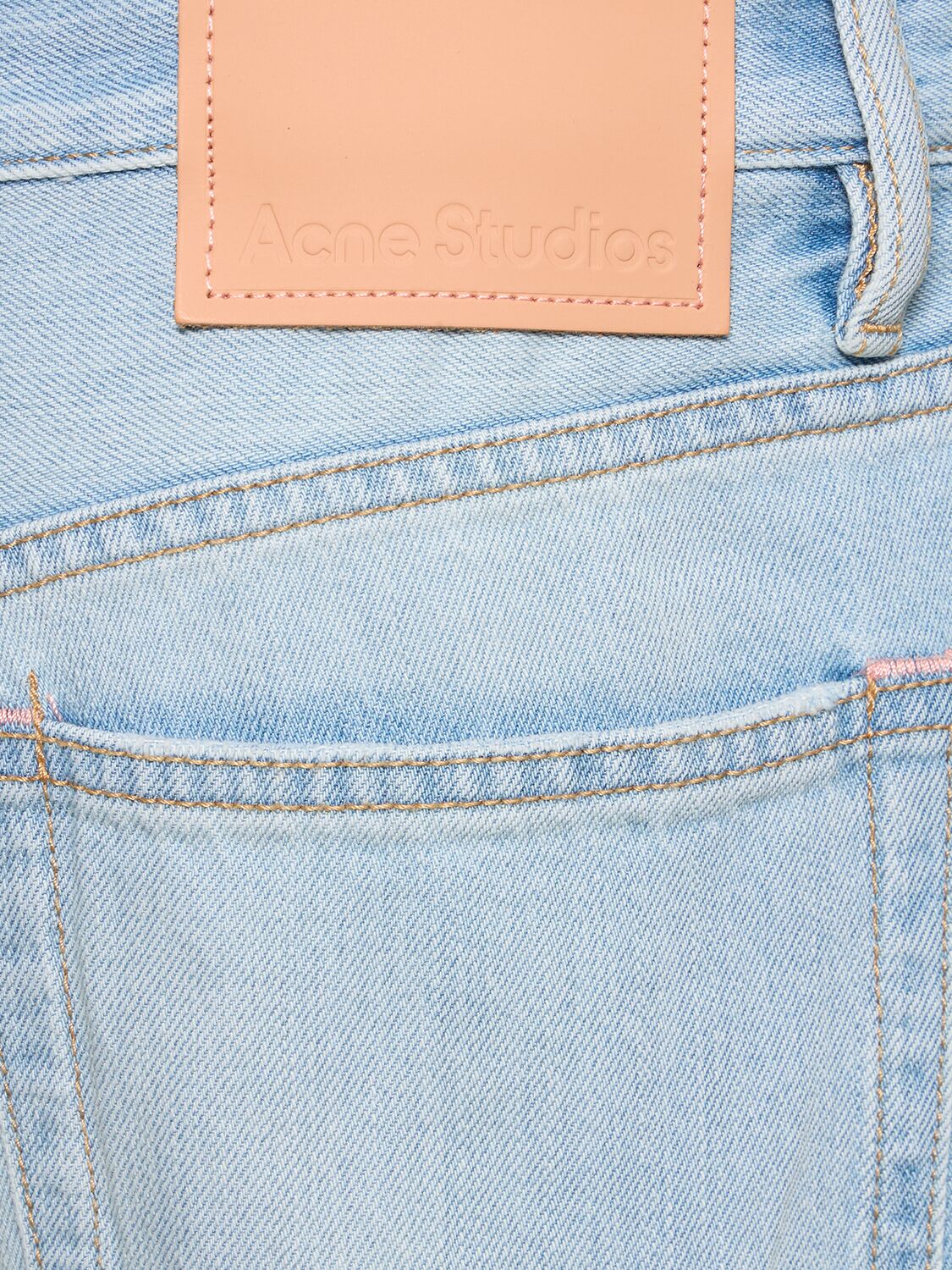 Shop Acne Studios 1991 High Waist Belted Denim Jeans In Light Blue