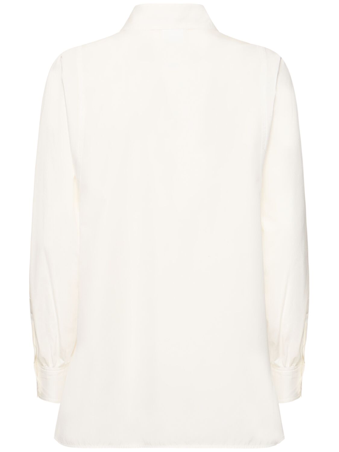 Shop Weekend Max Mara Fufy Cotton Poplin Classic Shirt In White