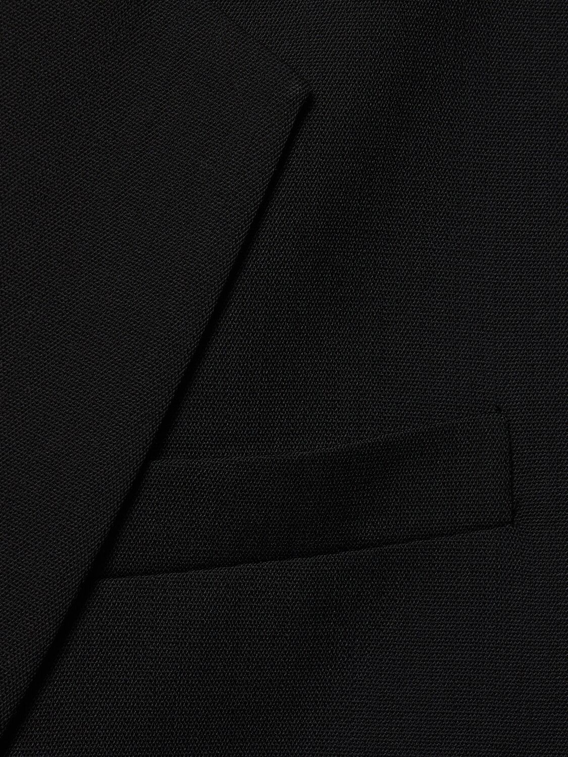 Shop Acne Studios Juylian Wool Blend Oversized Jacket In Black