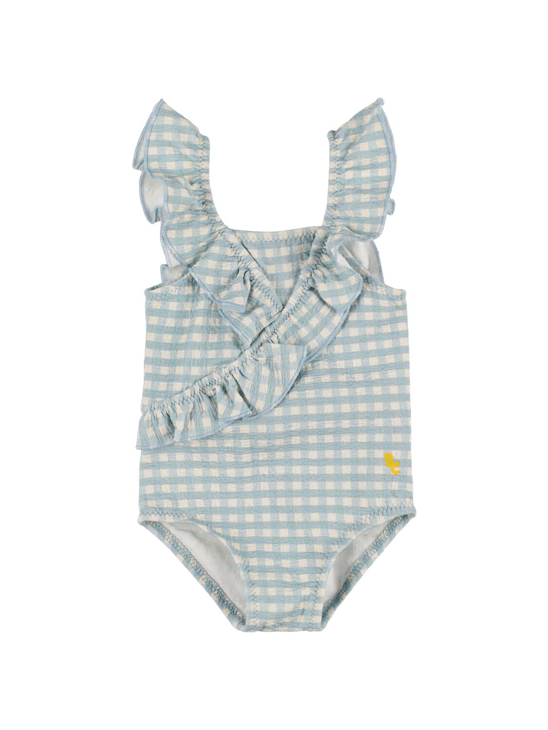 Bobo Choses Babies' Printed Lycra One Piece Swimsuit In Blue,white