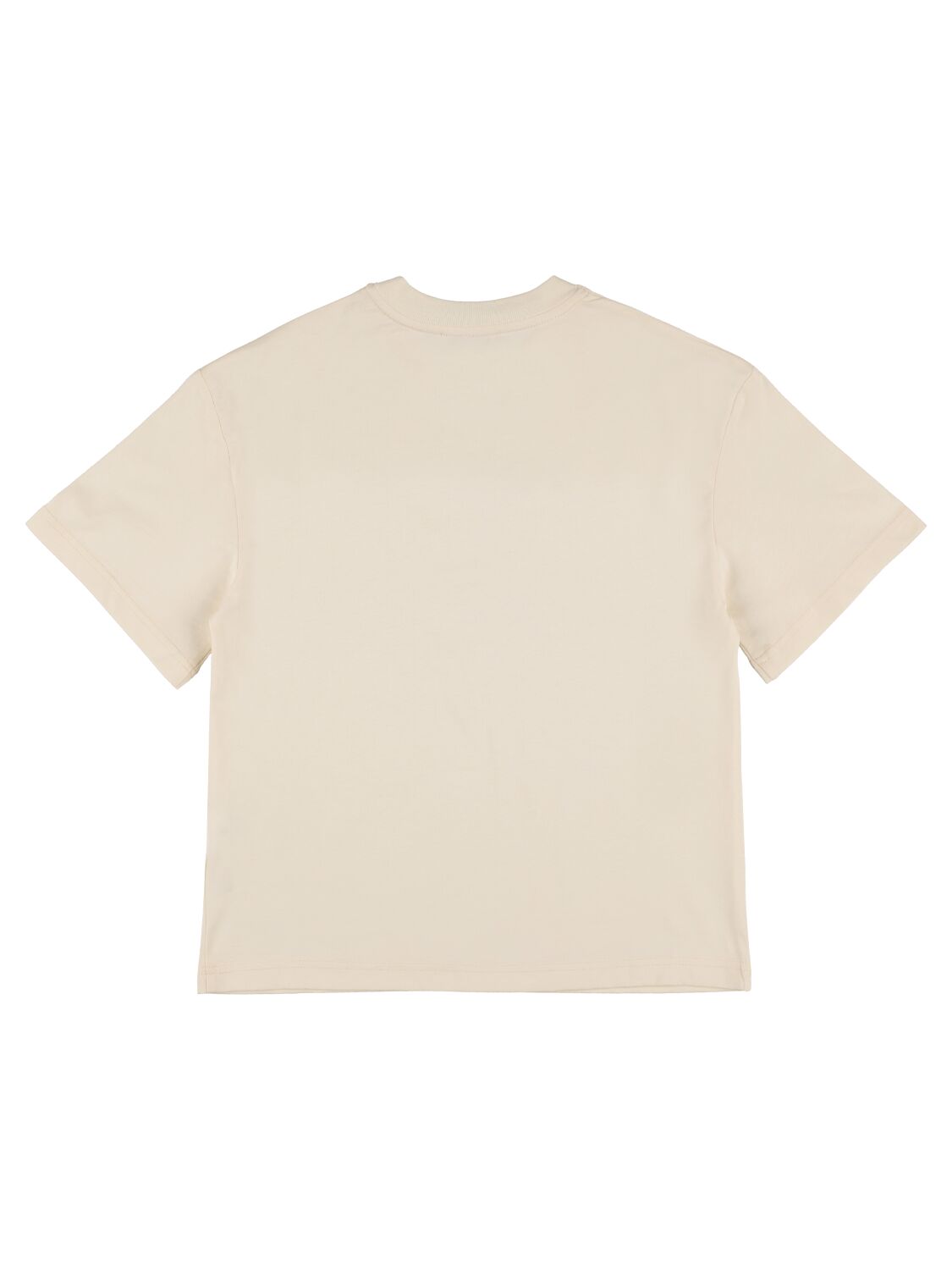 Shop Lanvin Embroidered Logo Cotton Jersey T-shirt In Yellow