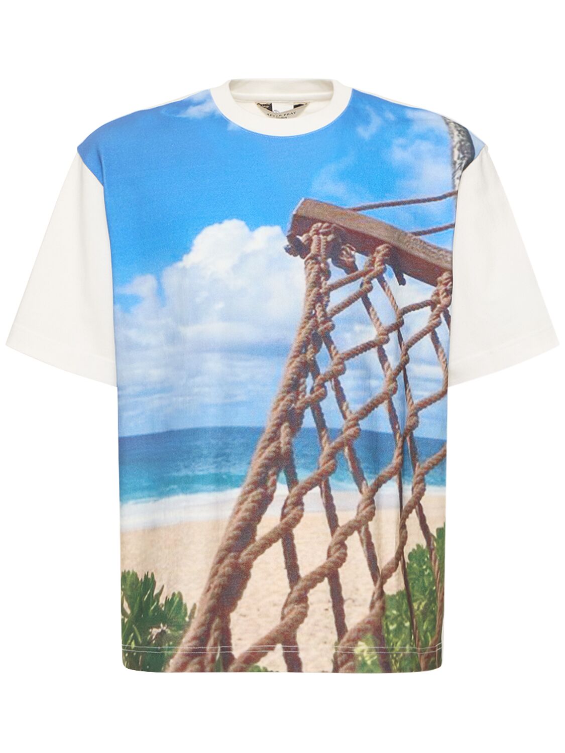 After Pray Coast Print T-shirt In White