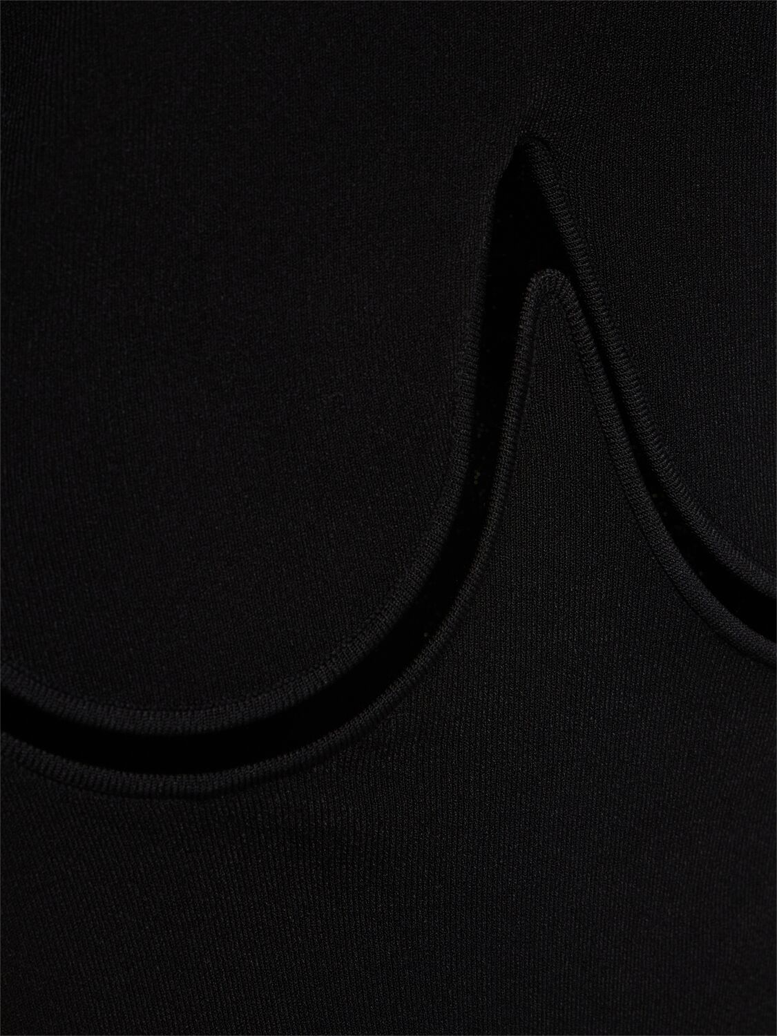 Shop Dion Lee Double Underwire Knit Bodysuit In Black