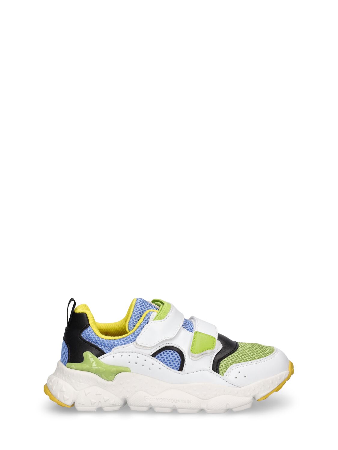 Flower Mountain Kids' Strap Trainers In White,multi