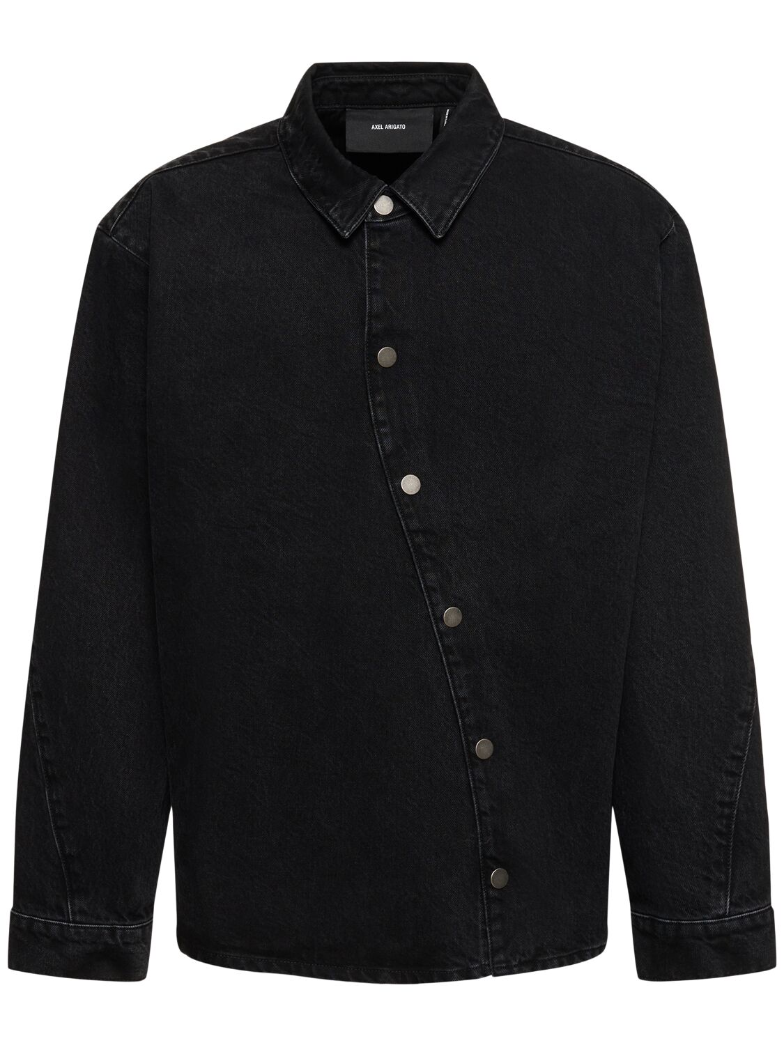 Shop Axel Arigato Twist Cotton Shirt In Black