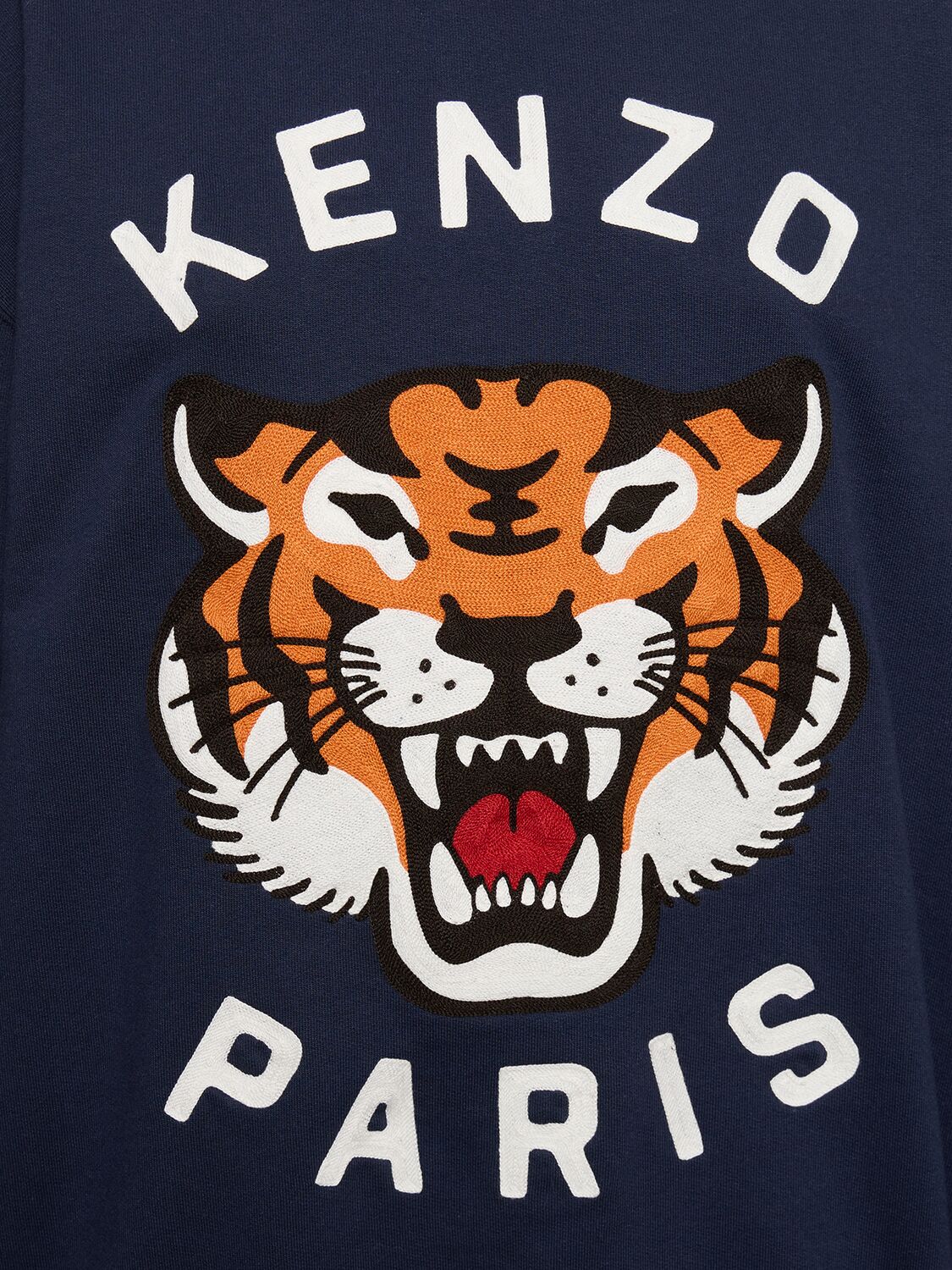 Shop Kenzo Lucky Tiger Oversized Sweatshirt In Blue