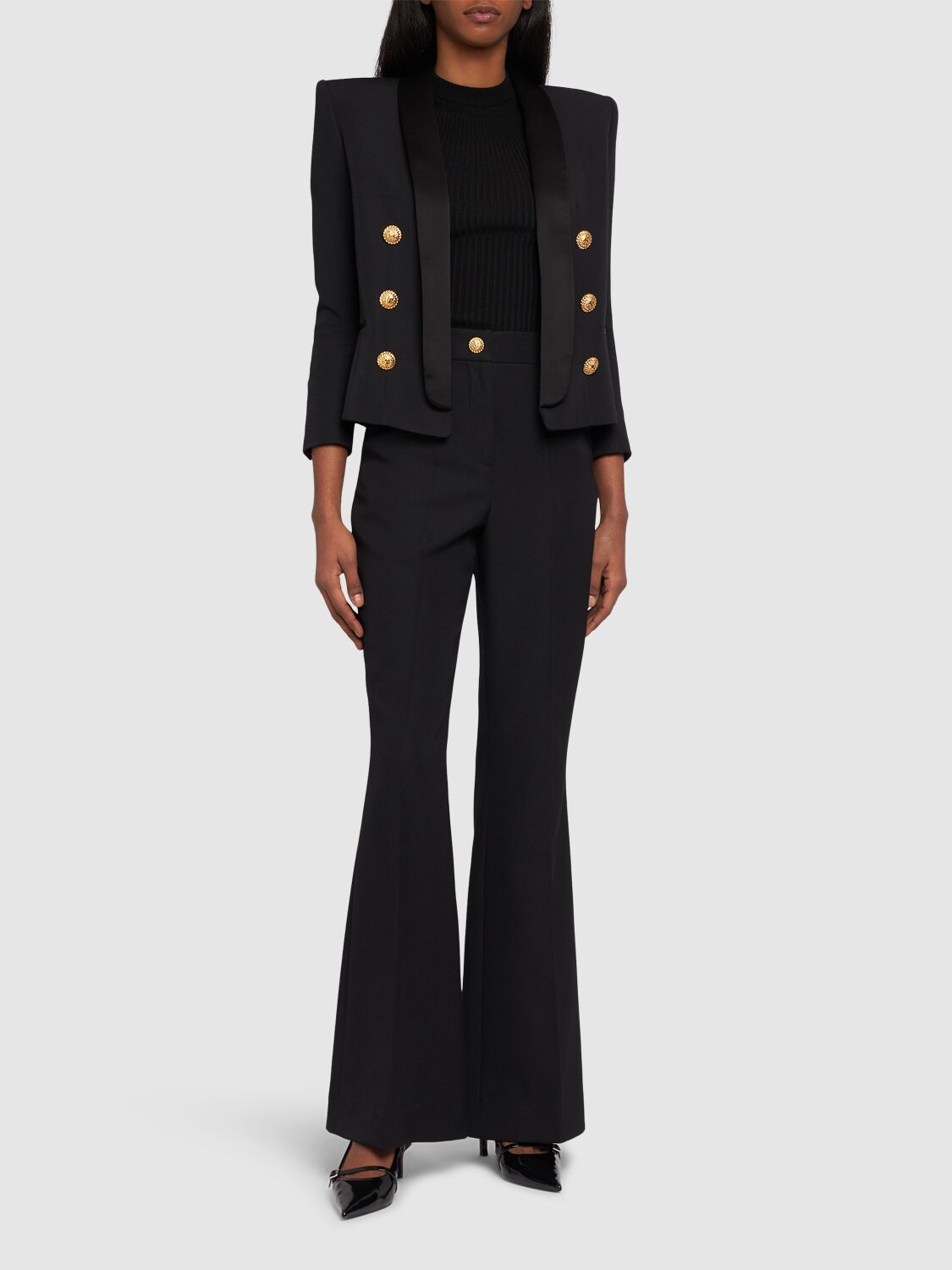 BALMAIN BOXY WOOL JACKET 