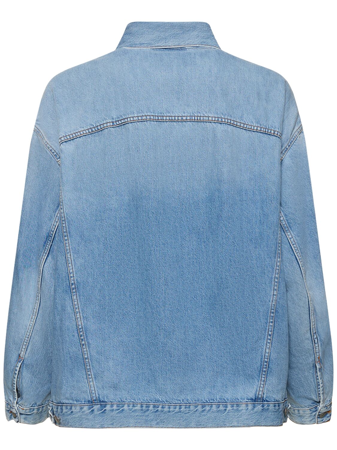 Shop Acne Studios Morris Stonewashed Oversized Jacket In Light Blue