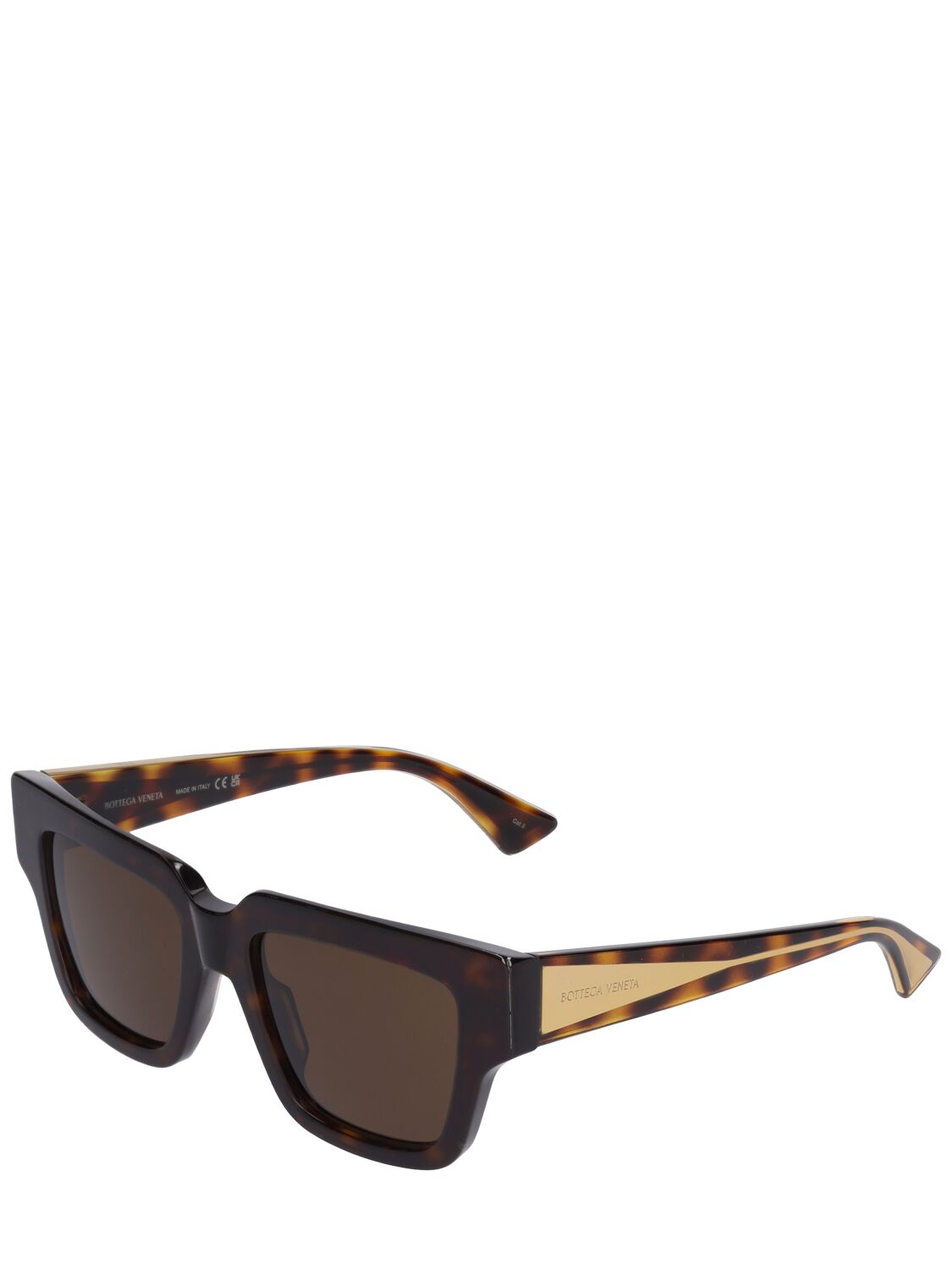 Shop Bottega Veneta Bv1276s Acetate Sunglasses In Havana