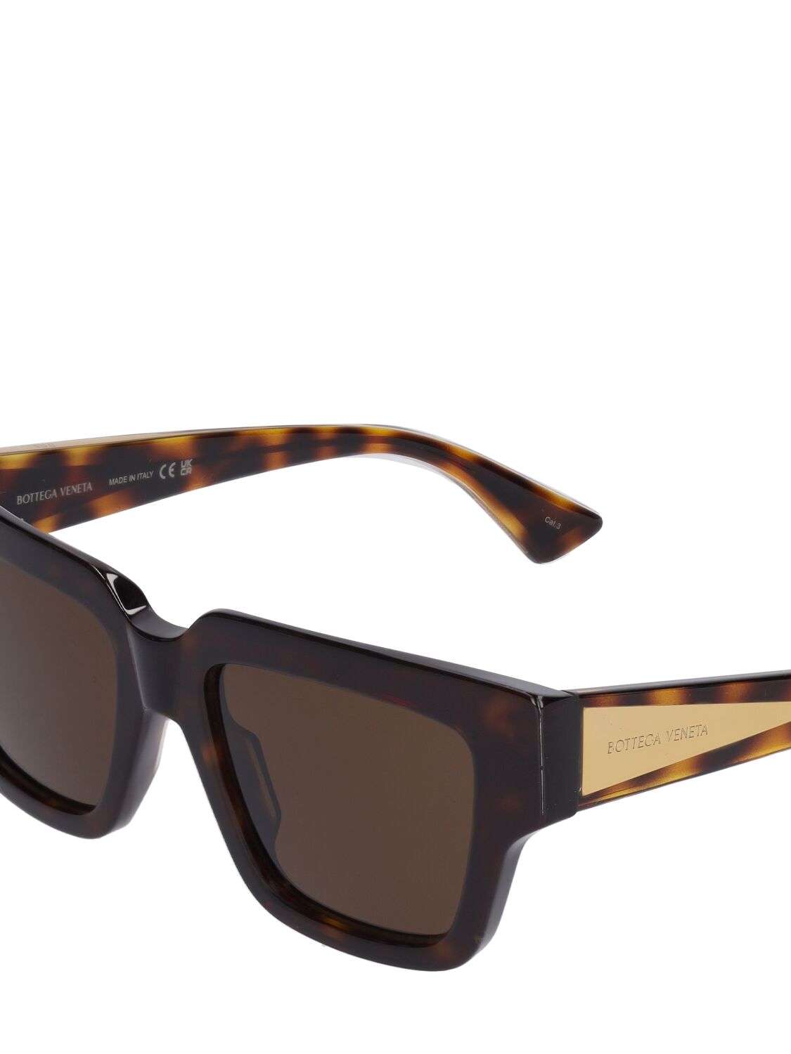 Shop Bottega Veneta Bv1276s Acetate Sunglasses In Havana