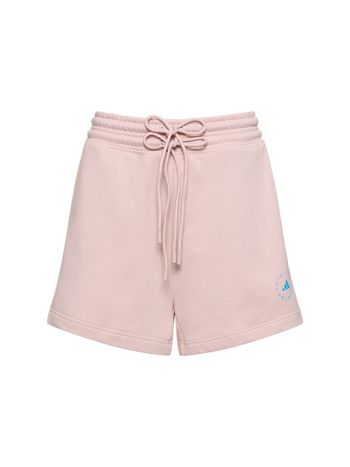 Adidas By Stella Mccartney Cotton Terry Shorts In Pink