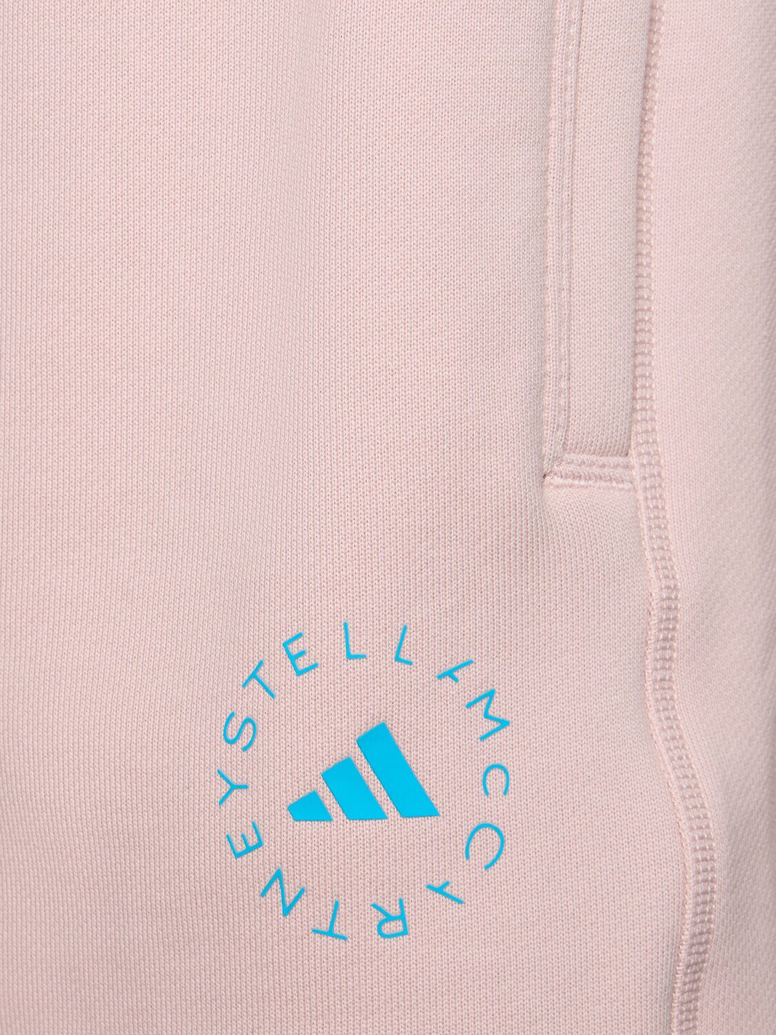 Shop Adidas By Stella Mccartney Cotton Terry Shorts In Pink