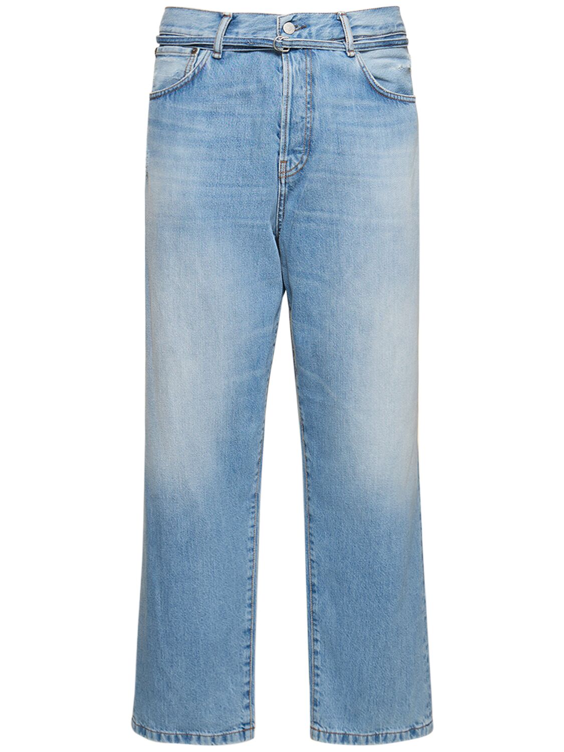 Acne Studios 1991 Loose Cotton Denim Jeans In Light Blue