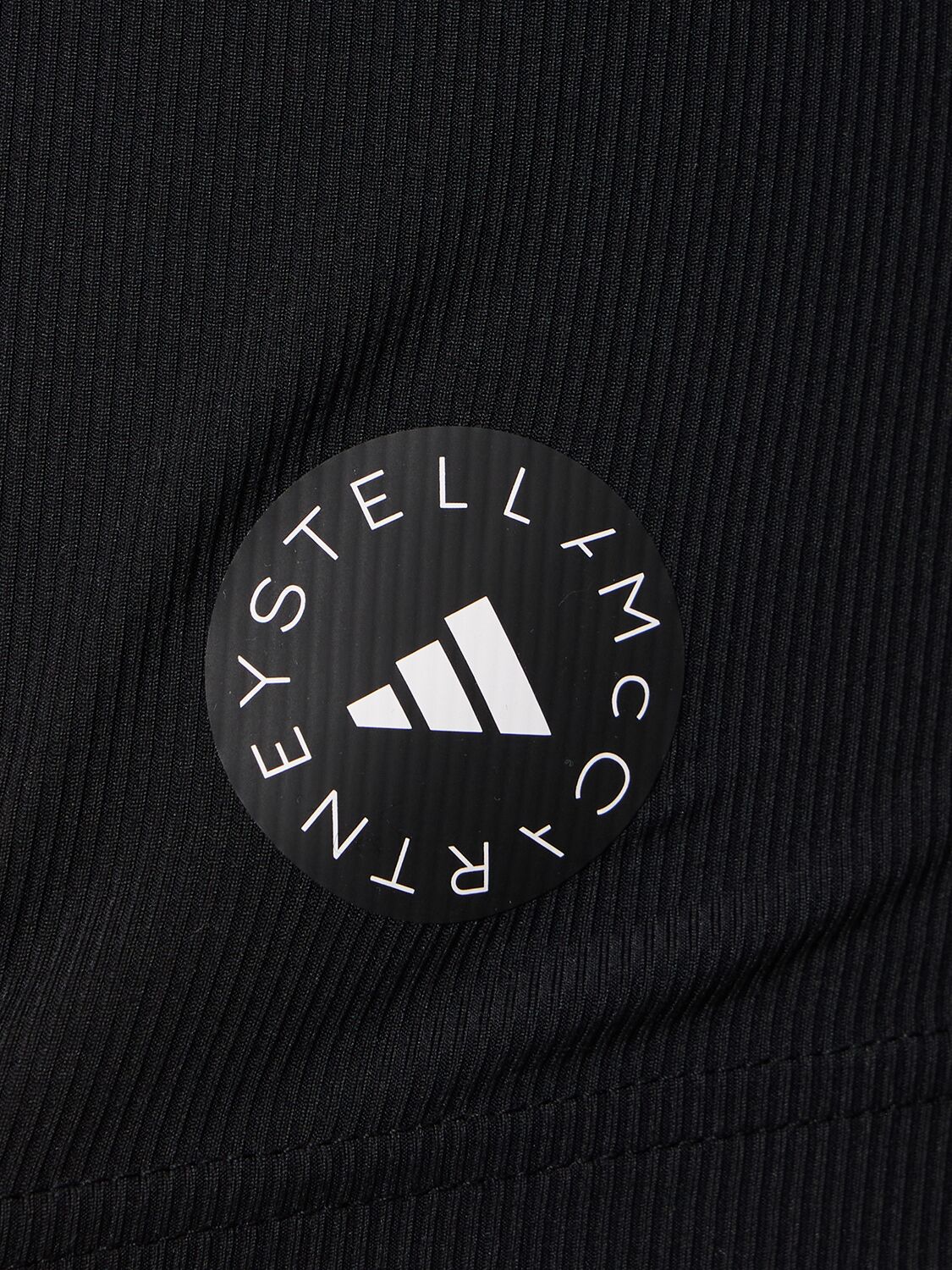 Shop Adidas By Stella Mccartney Ribbed Tank Top In Black