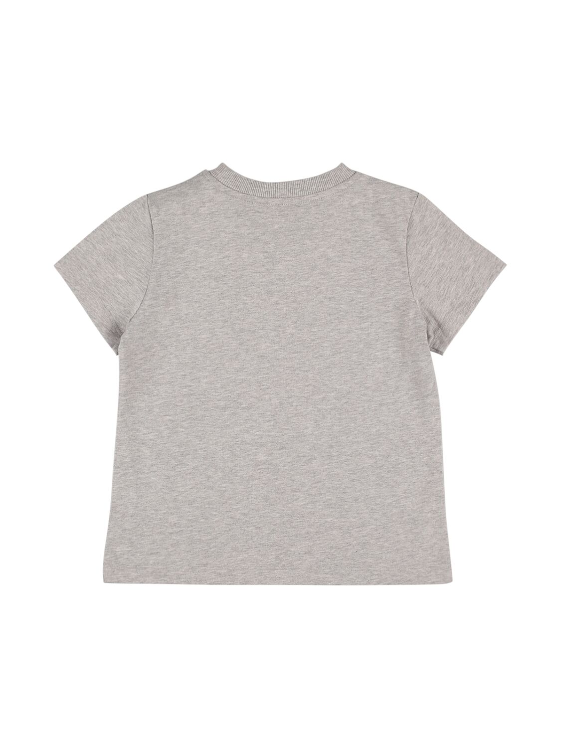 Shop Moschino Cotton Jersey T-shirt In Grey