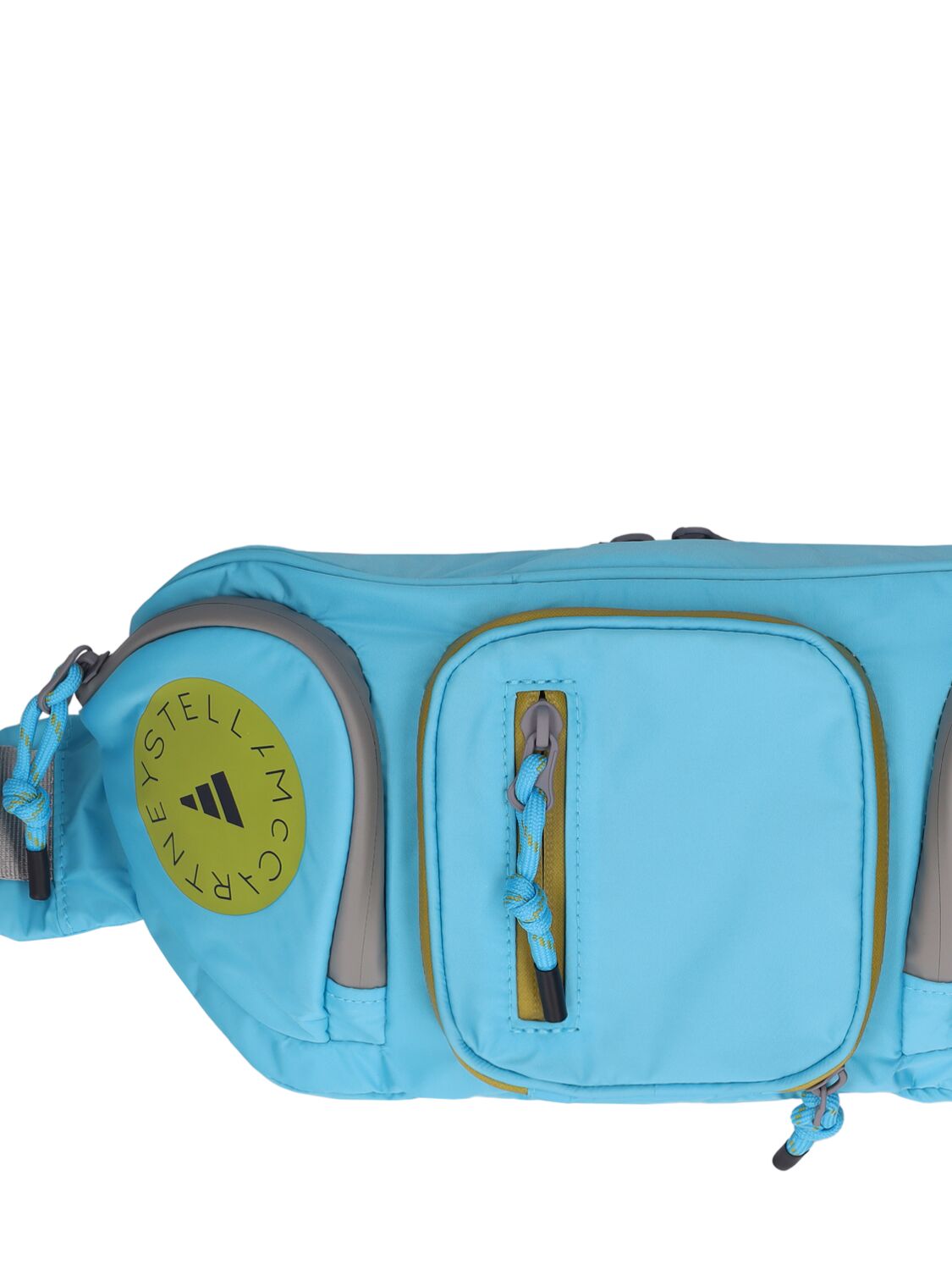 Shop Adidas By Stella Mccartney Asmc Zip Belt Bag In Light Blue